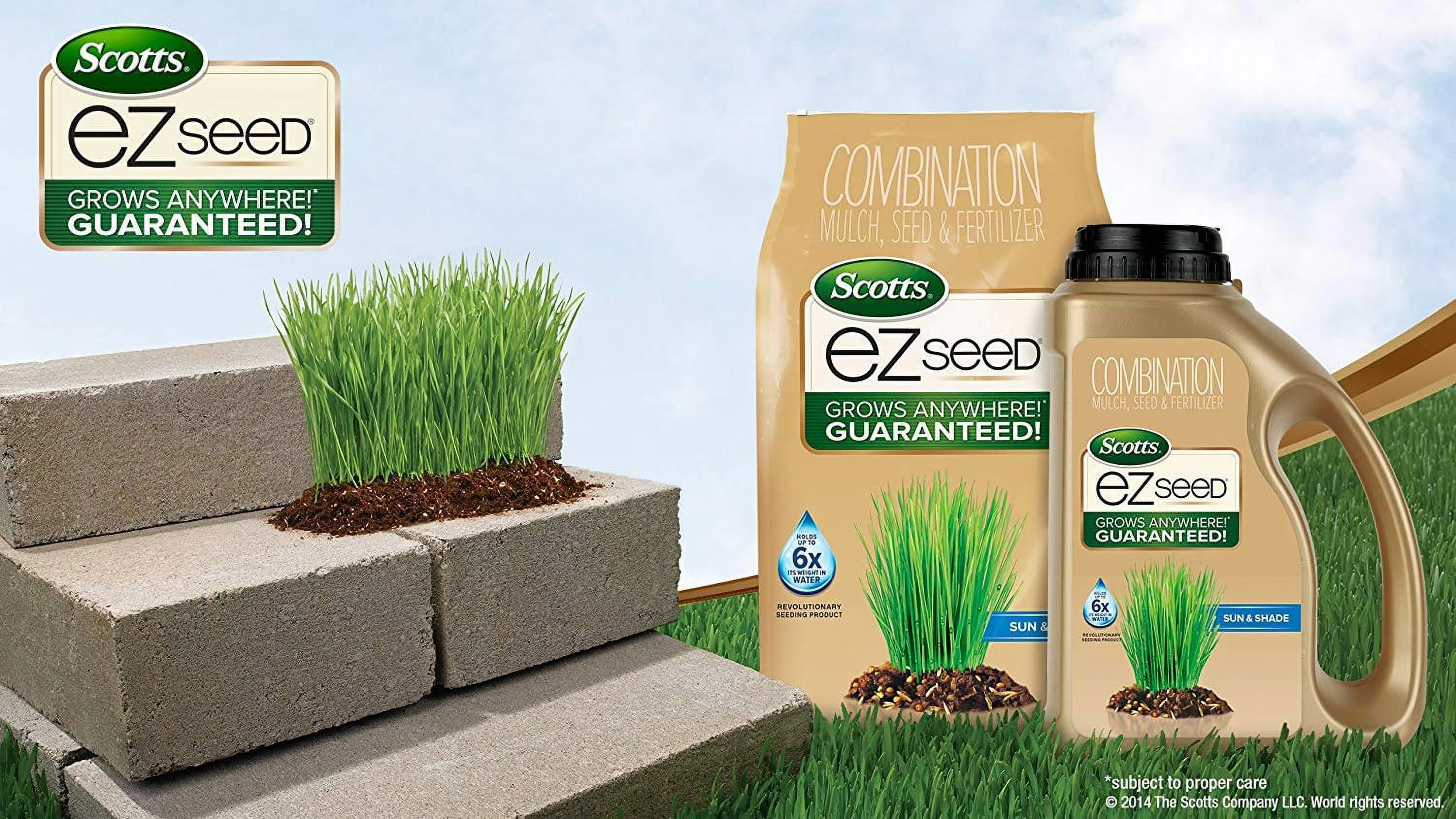 Scotts EZ Seed - Sun and Shade, 10-Pound Grass Seed Mix  Older Model