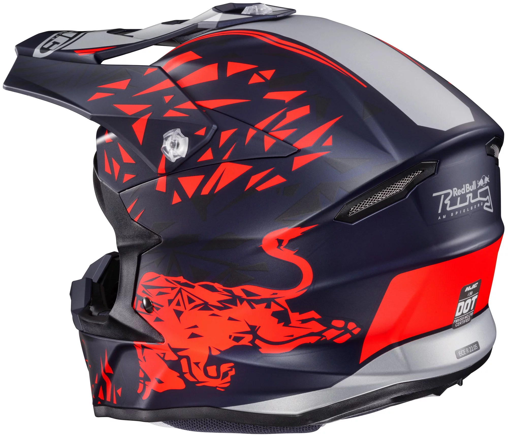 HJC i50 RB Spielberg MX Offroad Helmet Red/Blue LG