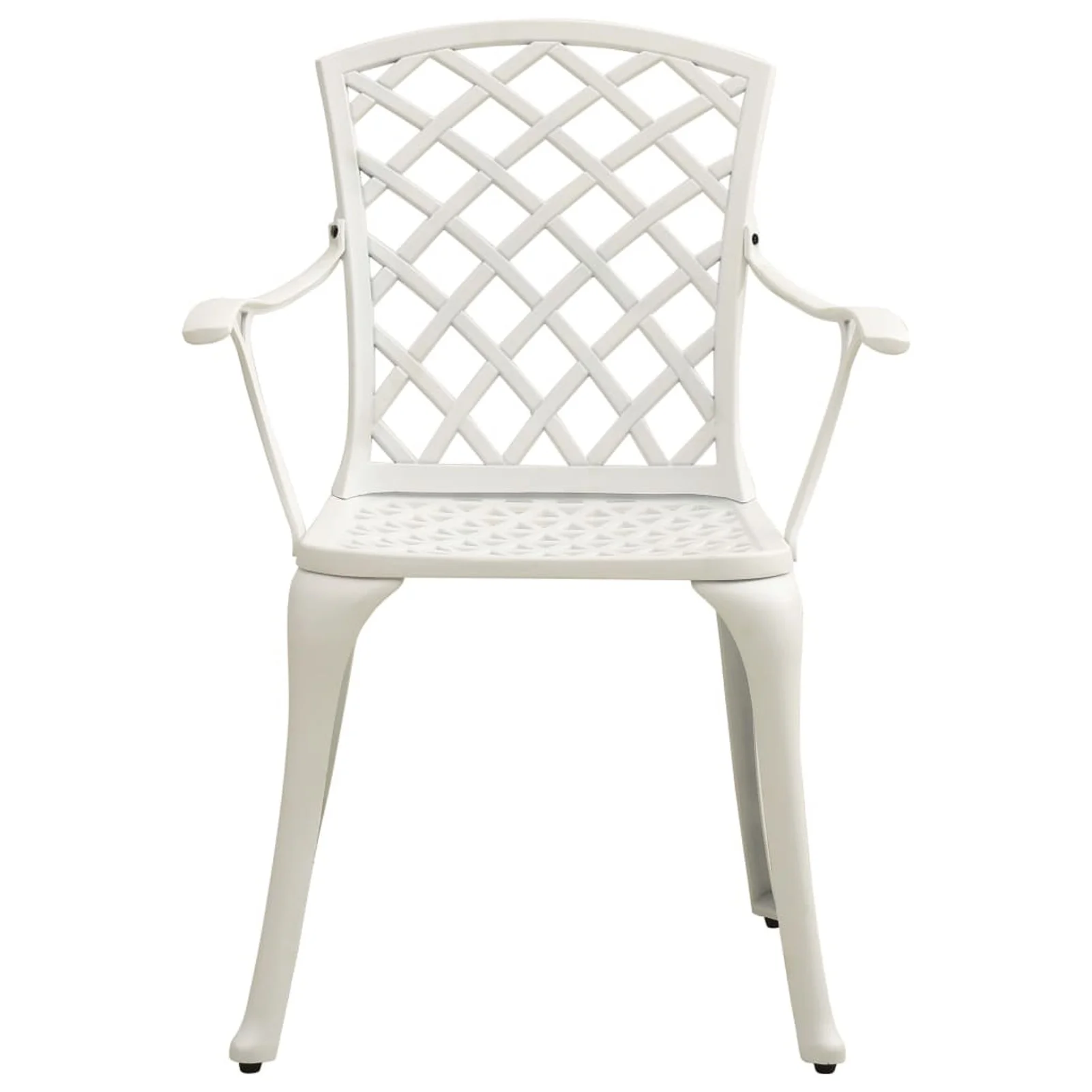 Suzicca 3 Piece Bistro Set Cast Aluminum White