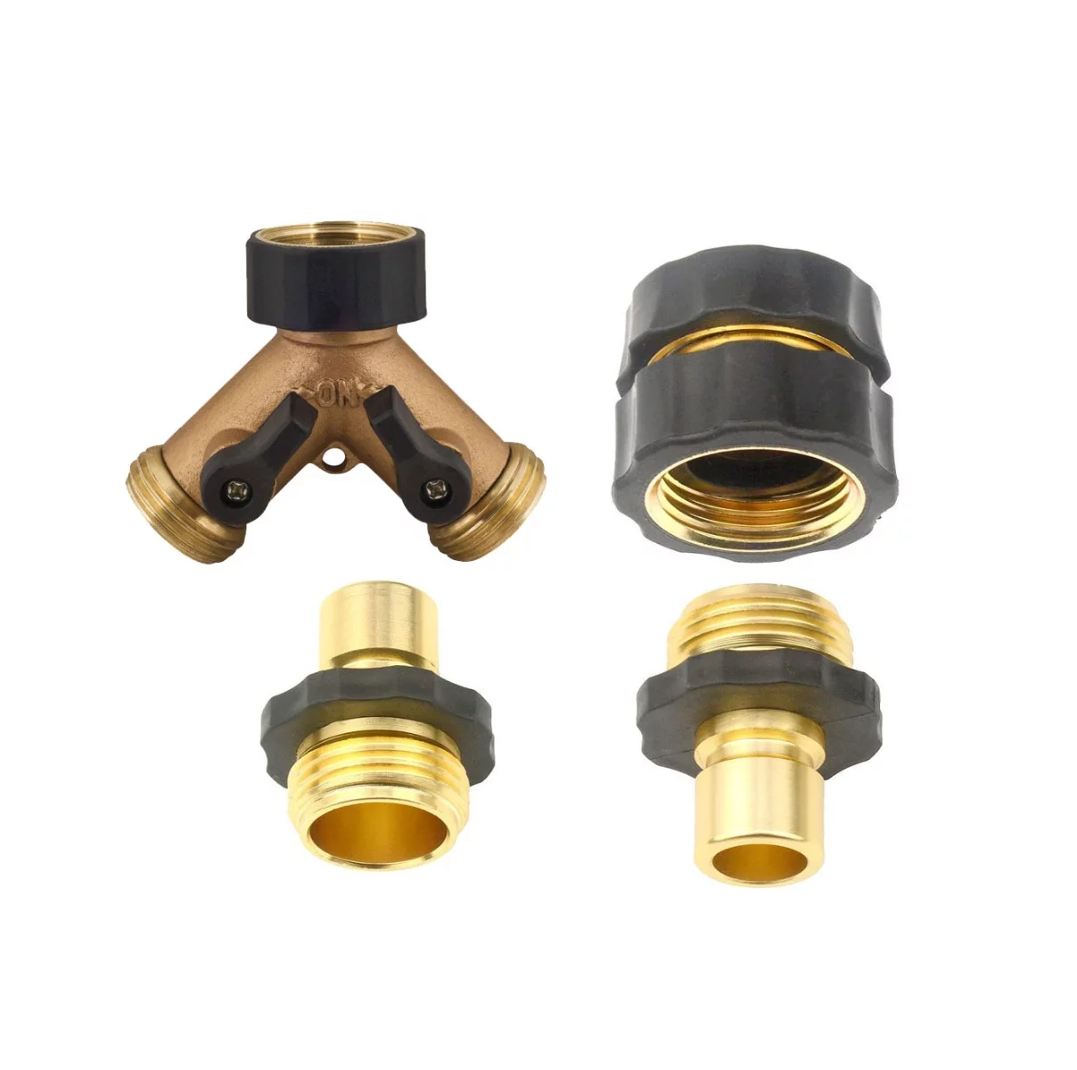 Thrifco 8430384 4Pcs Aluminum Garden Hose Quick Connector Sets