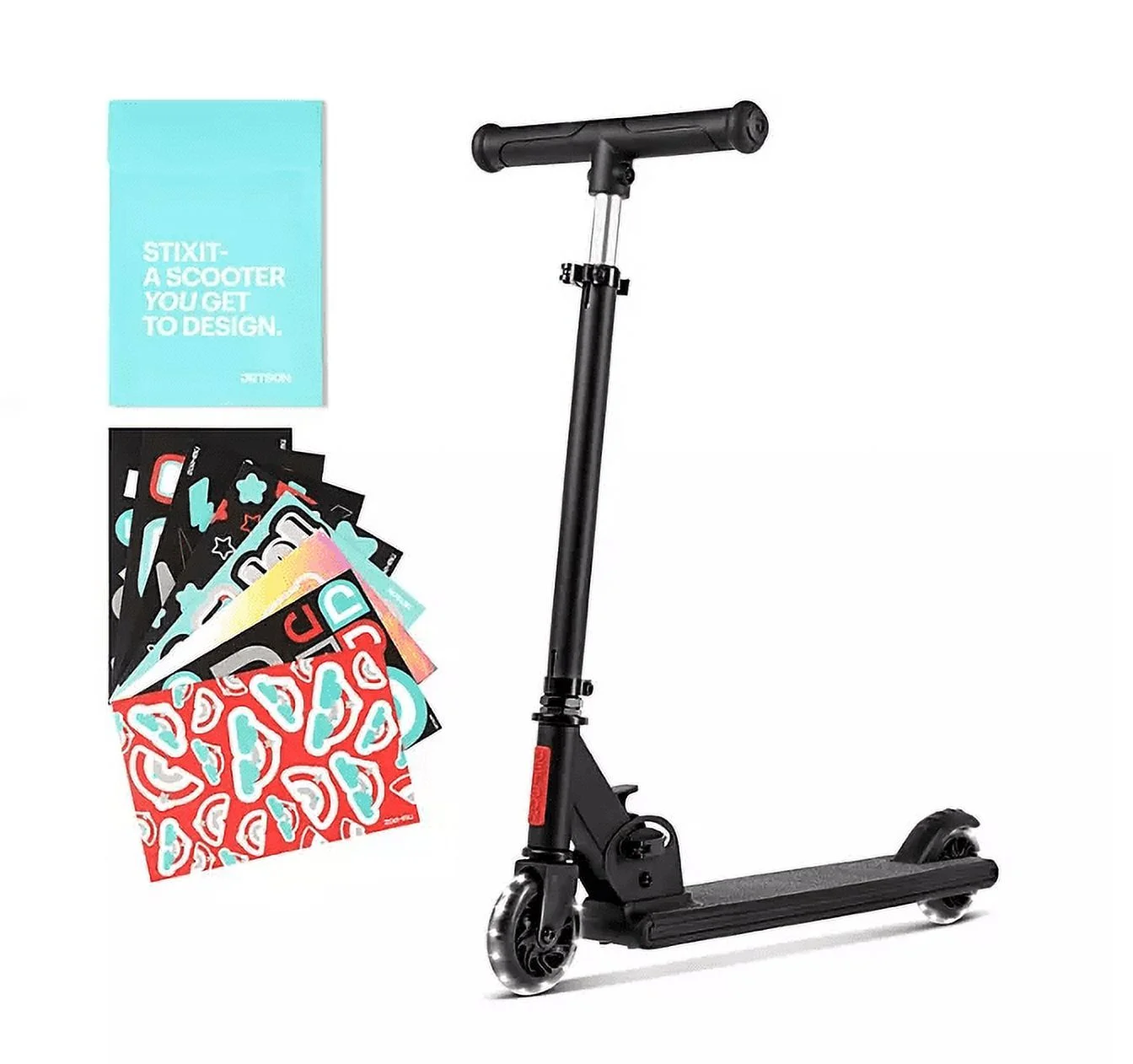 JETSON STIXIT KOCK SCOOTER with LED WHEELS & CUSTOMIZABLE STICKERS