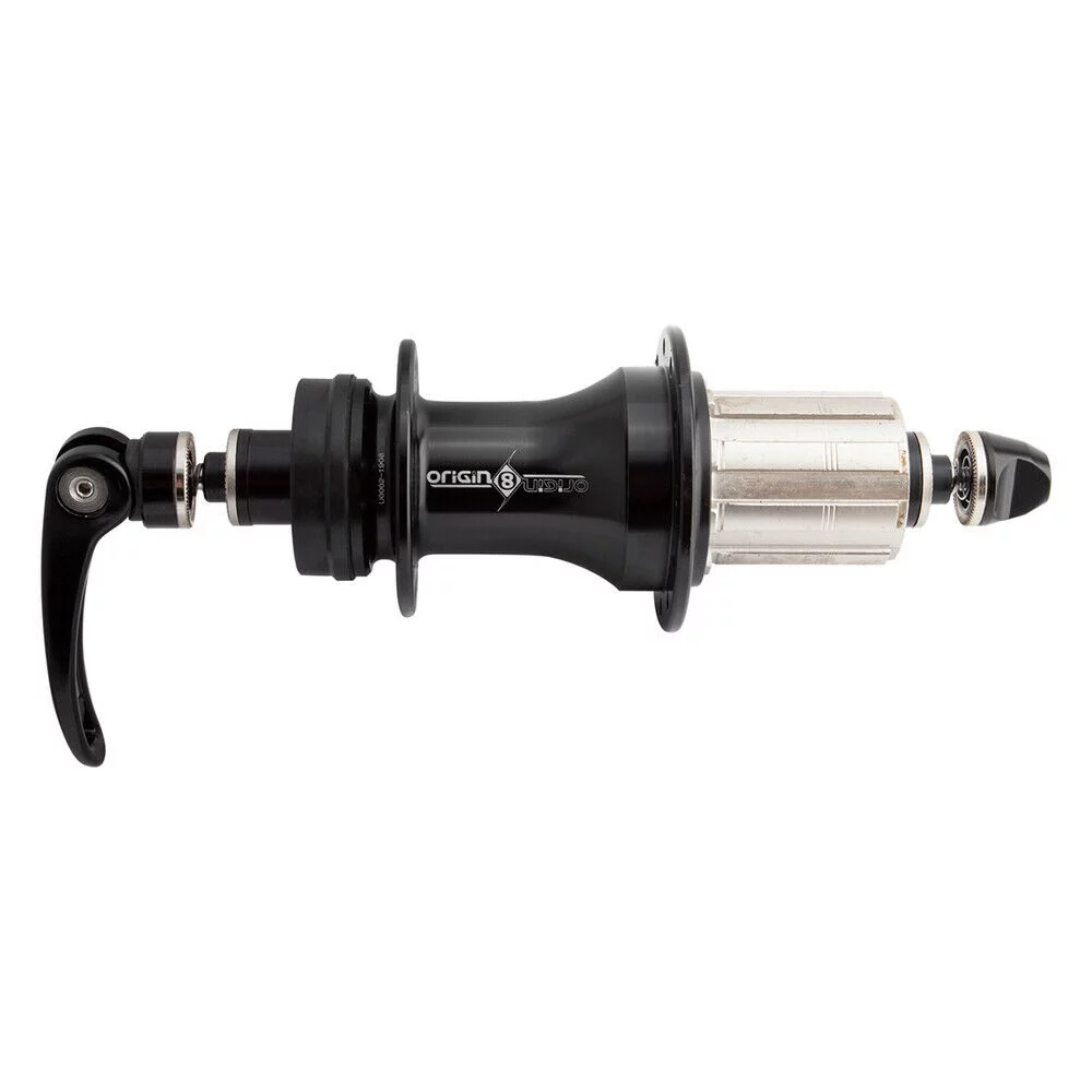 Origin8 RD-1120 Road Disc Hubs 24H Blk 8-11s Cass Skewer Included