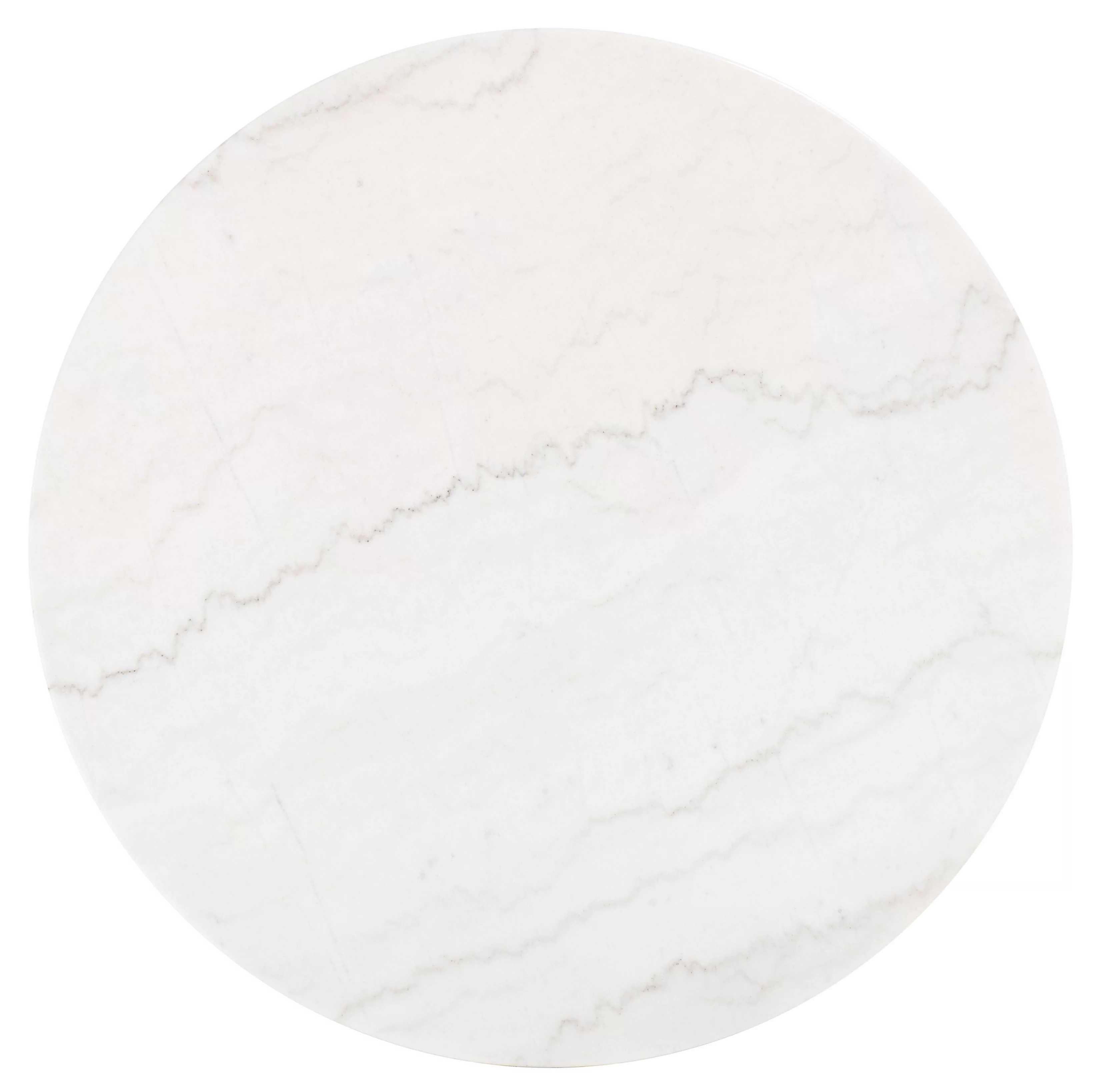 SAFAVIEH Syrio Round Marble Coffee Table, Marble/Walnut