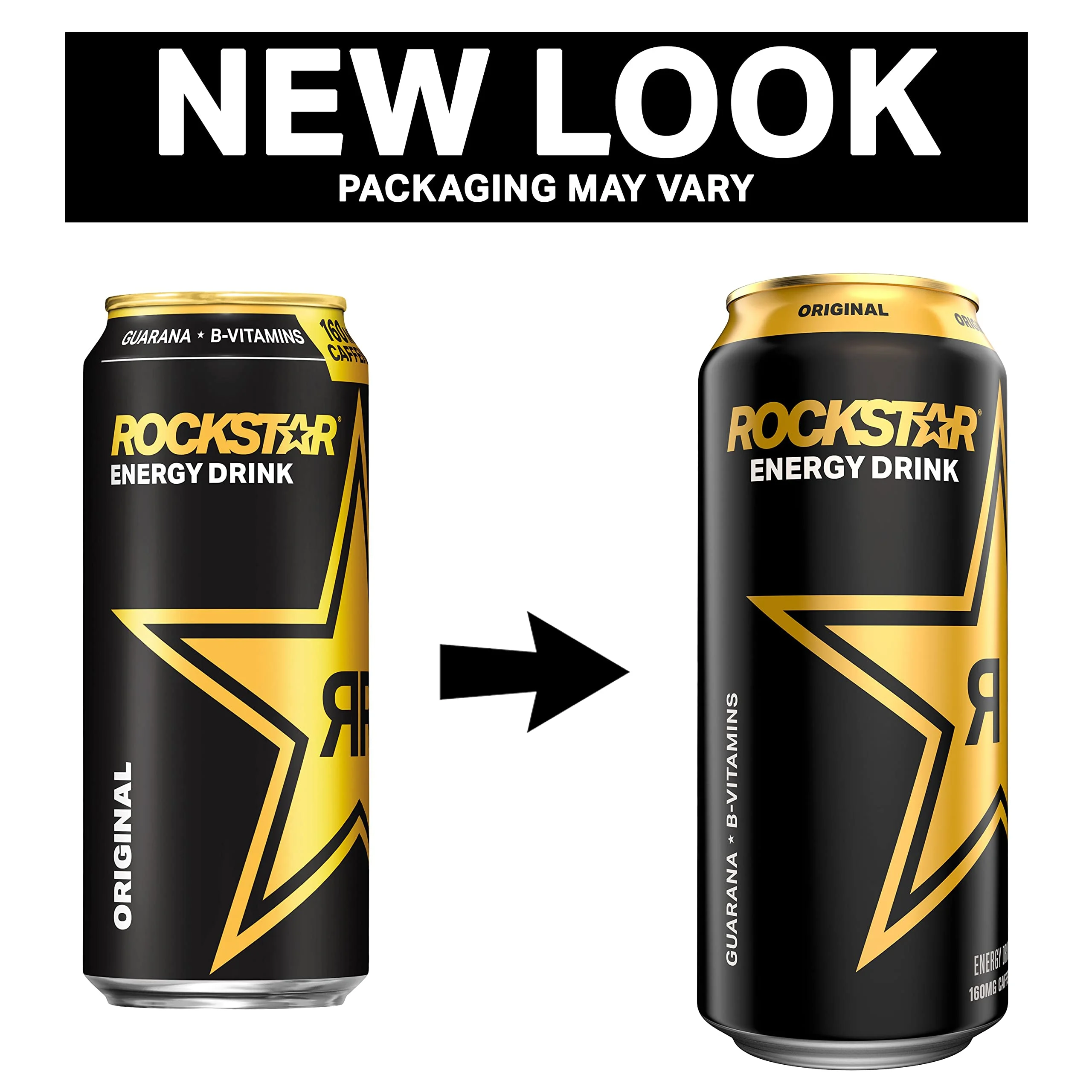 Rockstar Energy Drink, Original, 16Oz Cans (12 Pack) (Packaging May Vary)