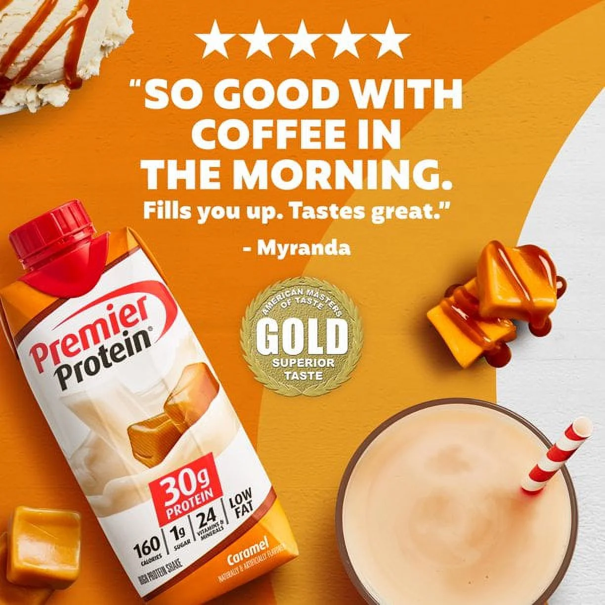Premier Protein 30g. High Protein Shake, Caramel (11 fl. oz., 12 pk.)