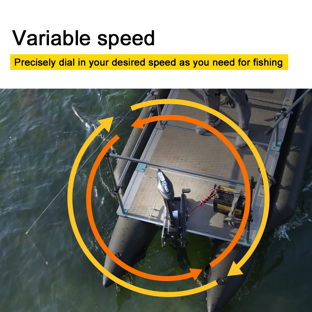 AQUOS Haswing CaymanB 24V 80LBS 54inch Bow Mount Trolling Motor with Wireless Remote Control, Quick Release Bracket