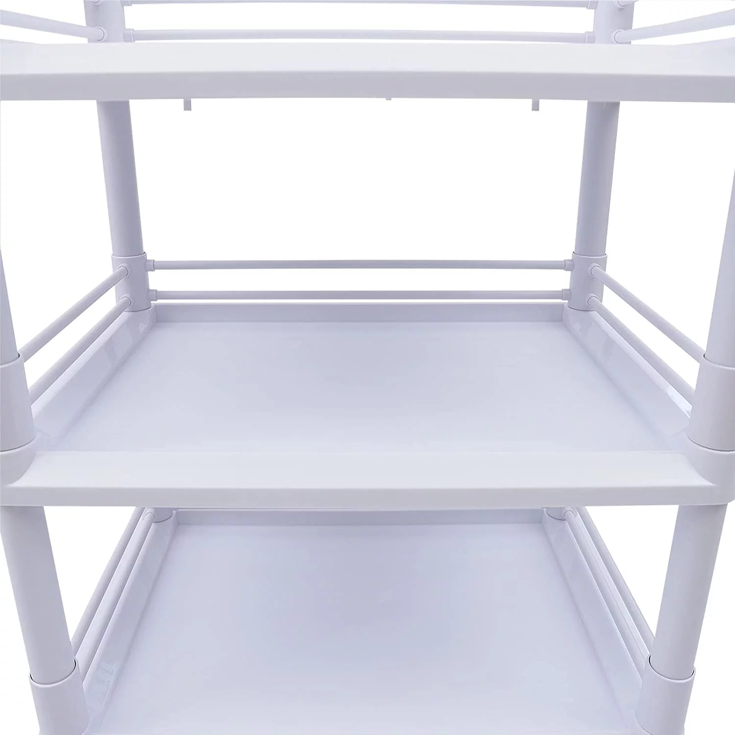 Miumaeov 3 Tier Medical Trolley Dental Lab Salon Mobile Rolling Cart High Quality ABS