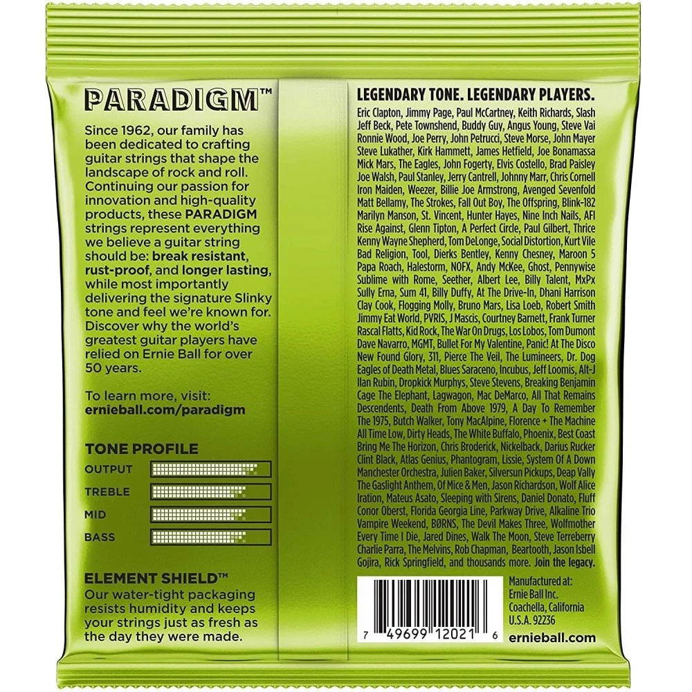 Ernie Ball Electric Guitar String Set 10-46 EB2021 Paradigm Slinky 3 Pack