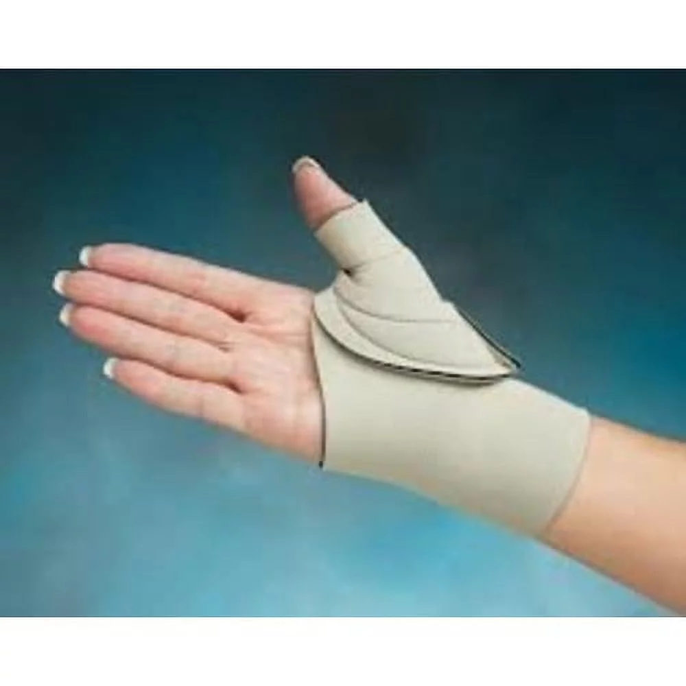 North Coast Medical Comfort Cool Thumb CMC Restriction Splint, Beige - Small Plus 6-1/2
