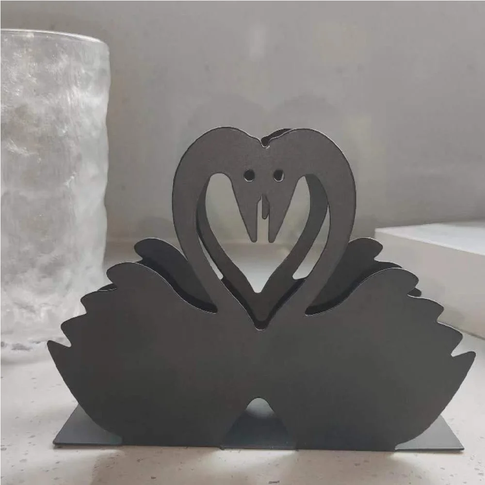 NSXXKJ Creative Knife And Fork Style Iron Paper Towel Holder, Solid Color Simple Desktop, Used In Kitchens, Hotels And Cafes