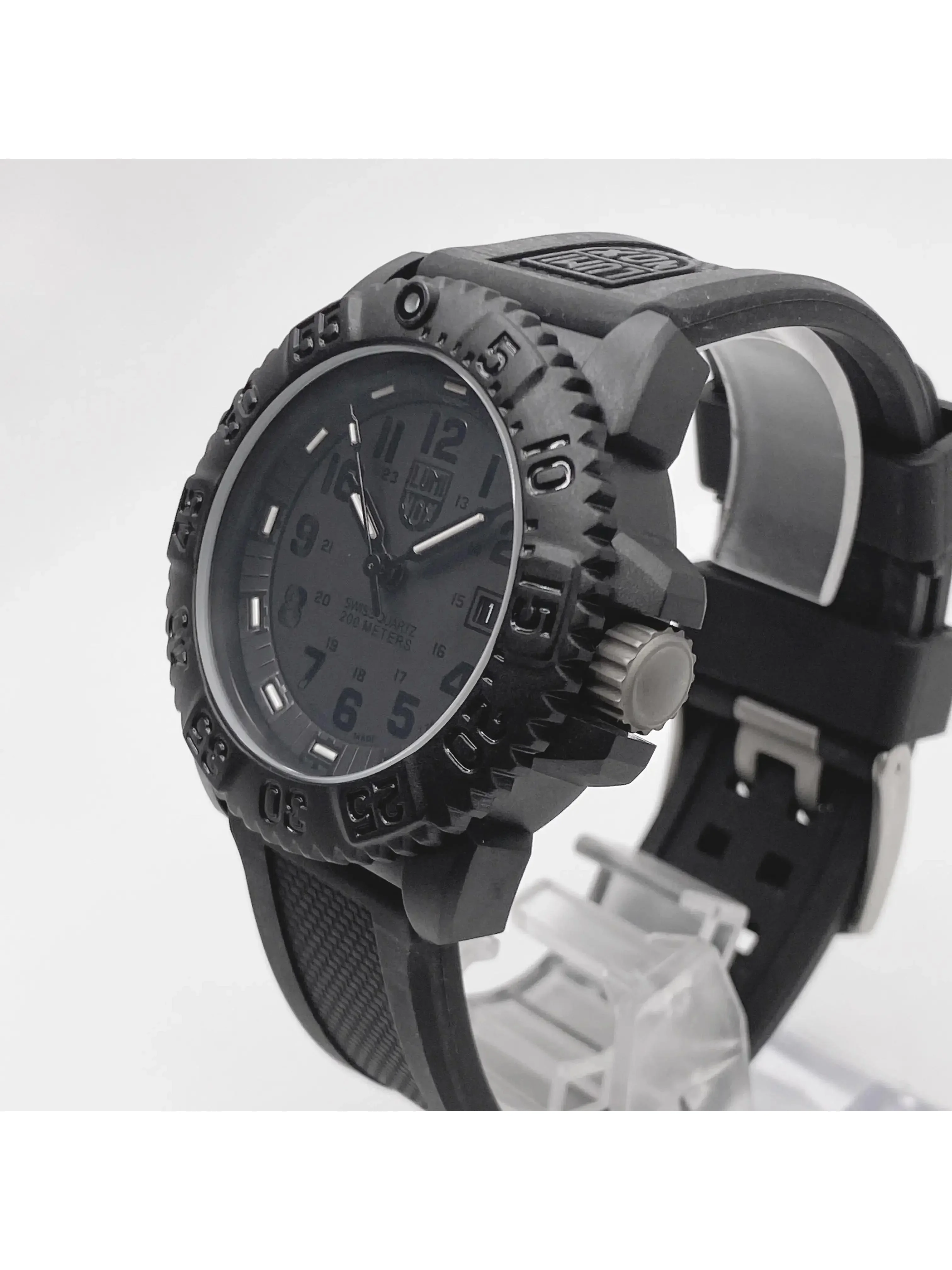 New Luminox Navy Seal Colormark 44mm Carbon Black Dial Quartz Watch XS.3051.BO.1