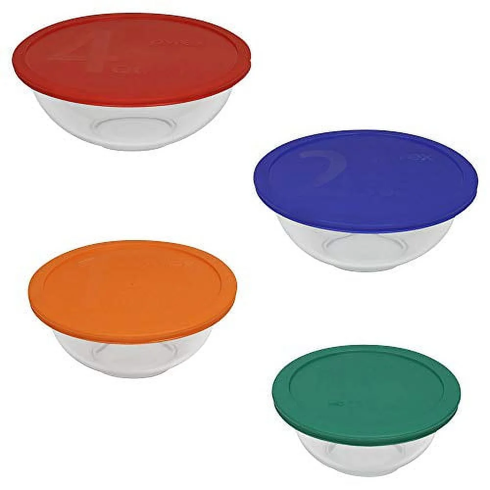 Pyrex Smart Essentials 8-Piece Mixing Bowl Set