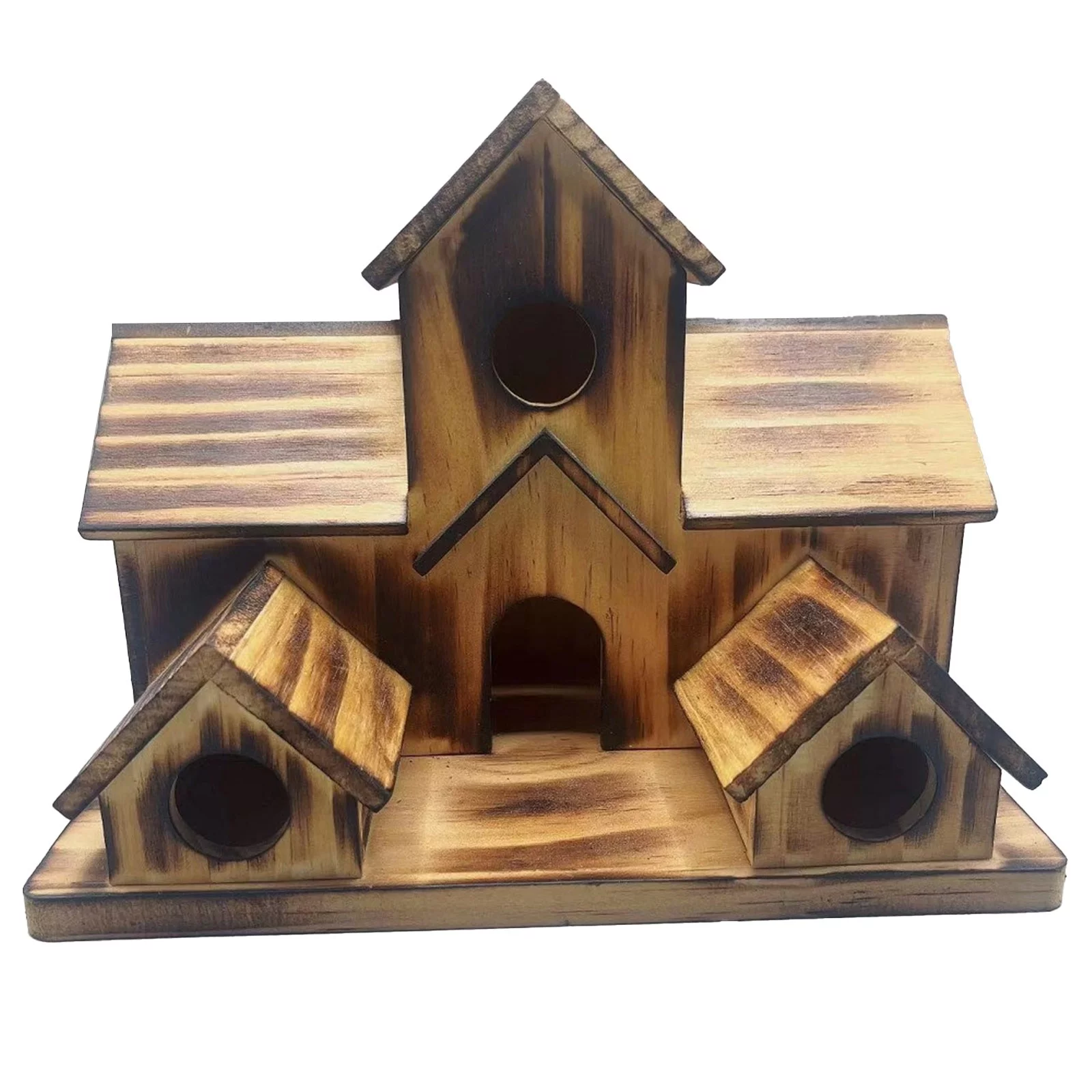LLQkigsxse Squirrel Proof Mesh Bird House For Outside Hummingbird House With 6 Hole Bluebirds Finchs Hanging Big Birdhouse Nesting Box Birdhouse For Backyard/Courtyard/Patio Decor Boyfriend Gifts
