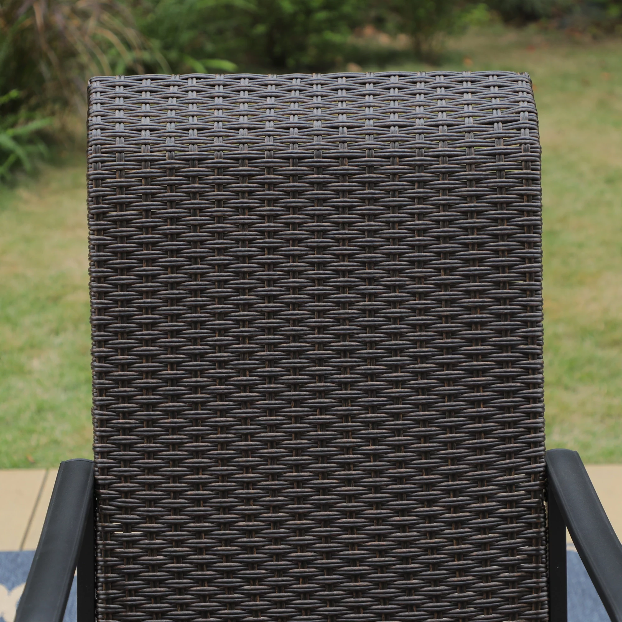 MF Studio 5 Pieces Patio Dinning Set with Gas Fire Pit Table