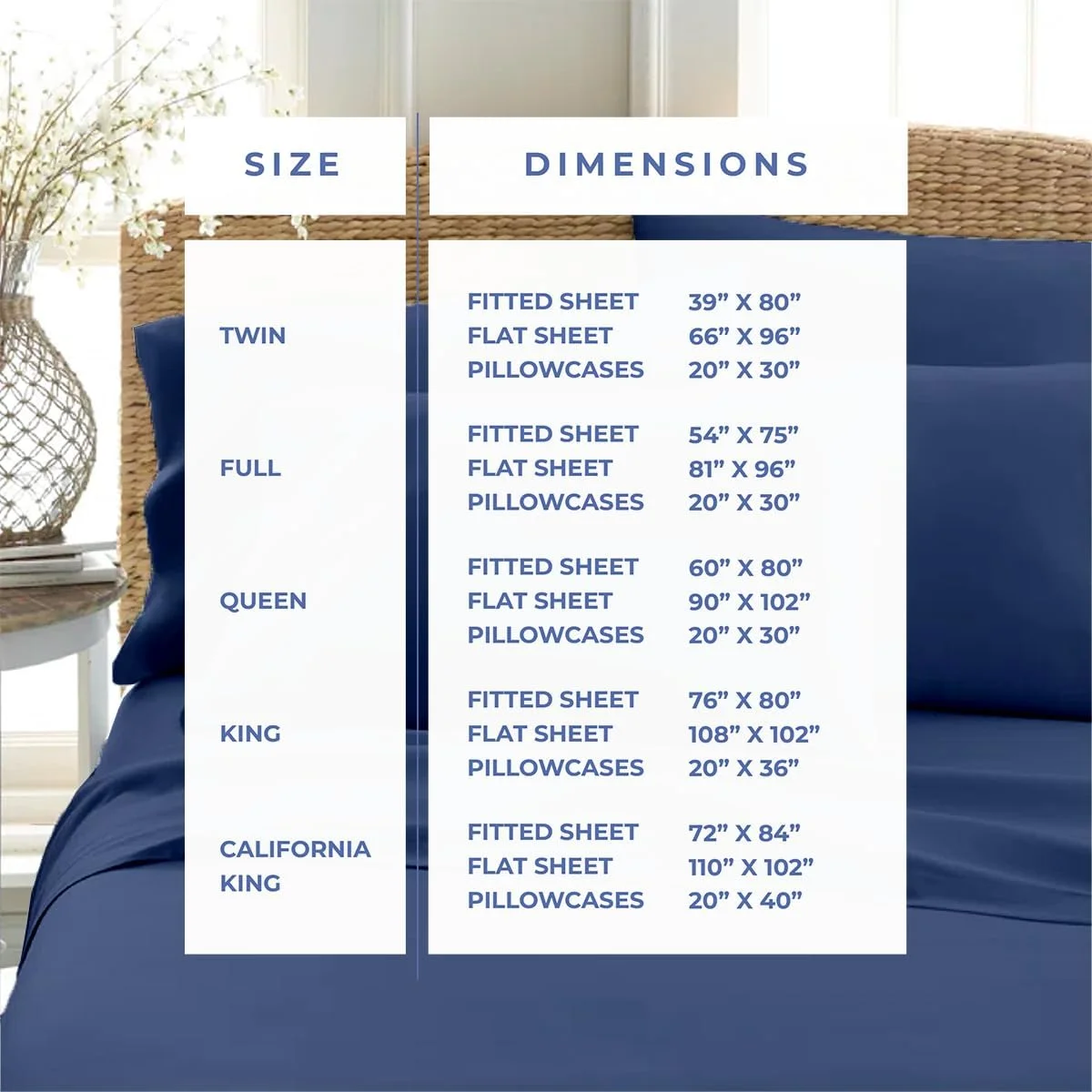 LIANMEI 100% Egyptian Cotton 4 Piece Luxury Bed Sheet Set 1200 TC Soft Fitted Sheet with 19