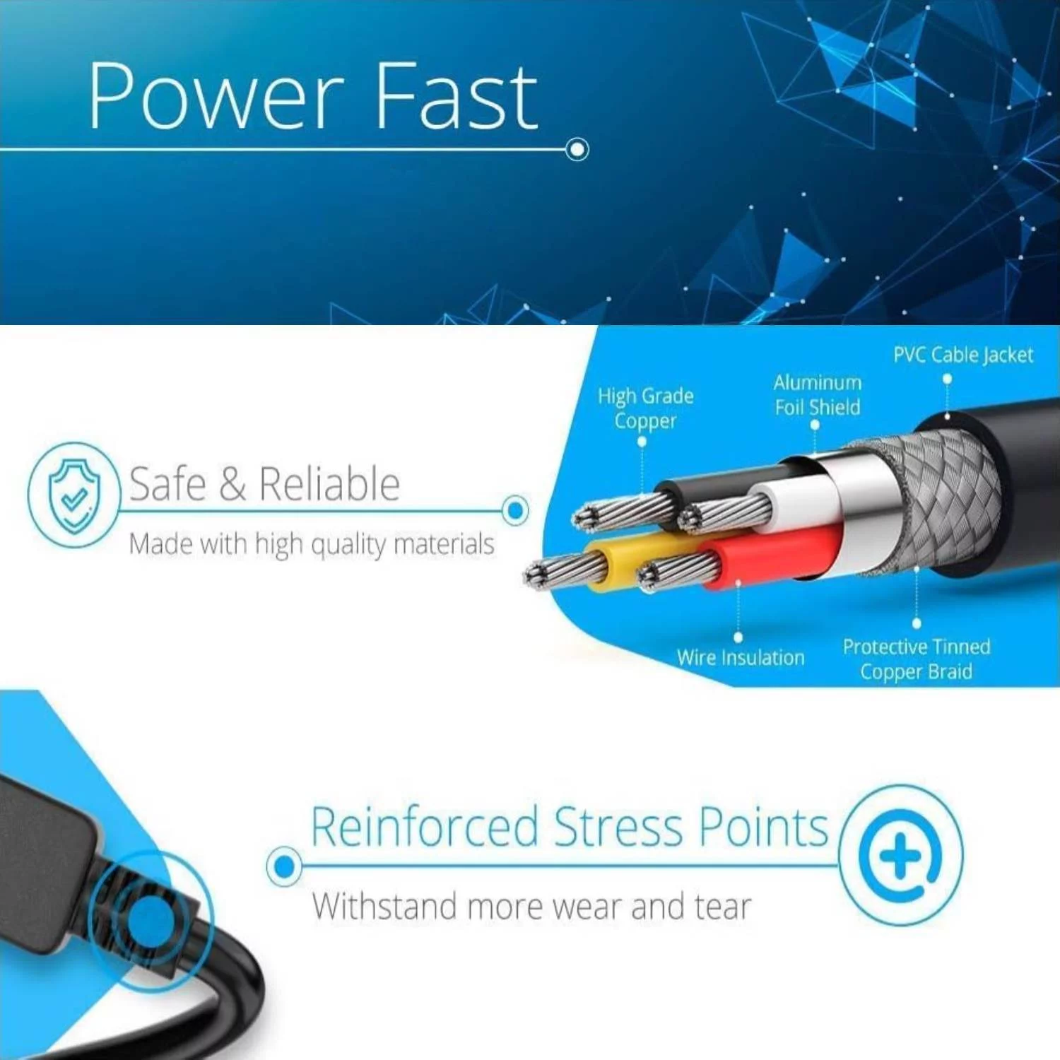 KONKIN BOO AC Power Cord Outlet Socket Cable Plug Lead Replacement For The Singing Machine GPX J100S CD+G Portable Karaoke Party Singing Machine System SMDigital SM Digital CDG Karaoke System