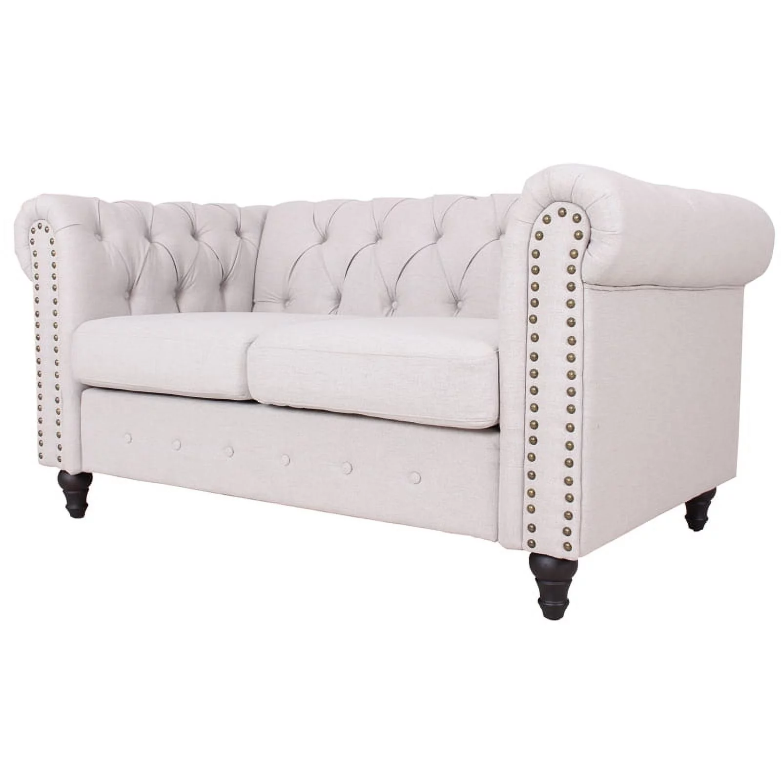 Home Square 3 Piece Living Room Set with Sofa Loveseat and Accent Chair in Gray