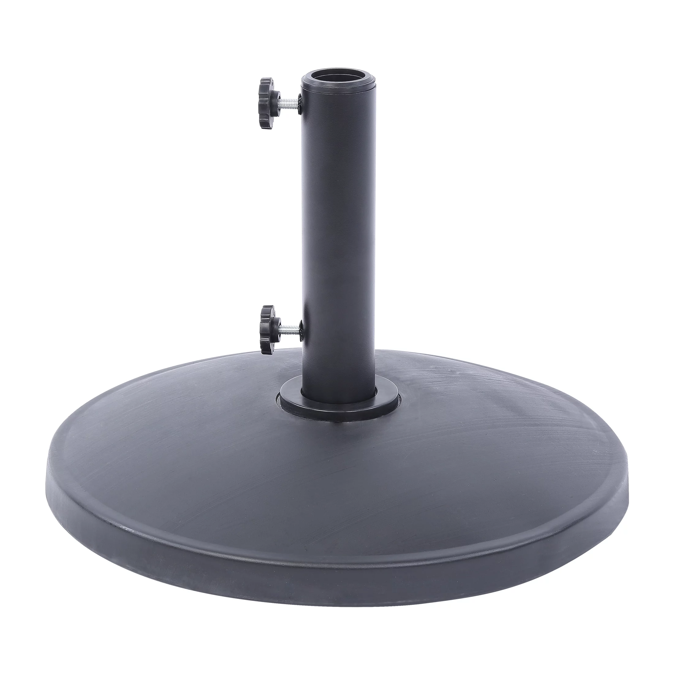 Westin Outdoor Round Resin Concrete Umbrella Base Weight, Black
