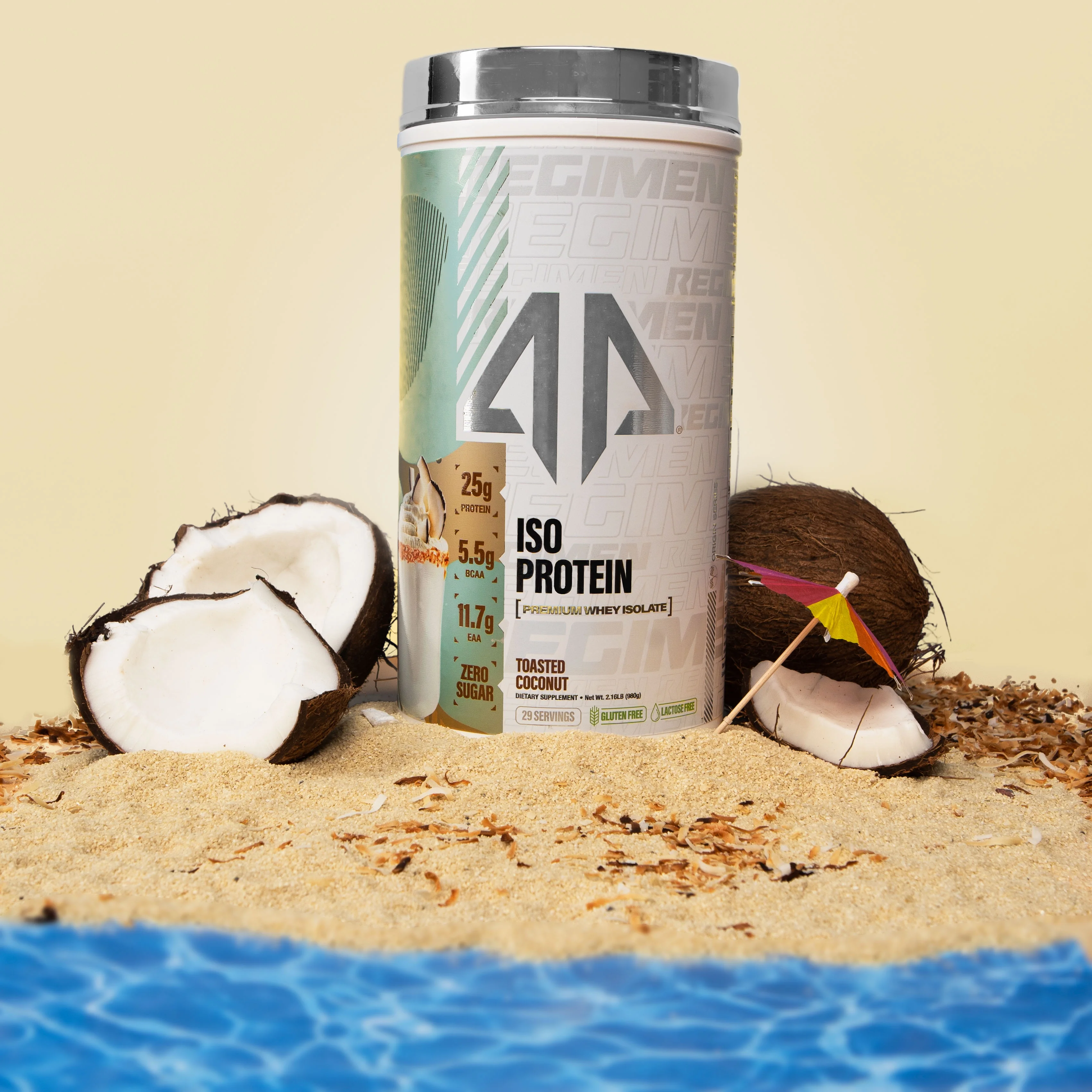 Alpha Prime Supplements Iso Protein - Toasted Coconut (2lb)