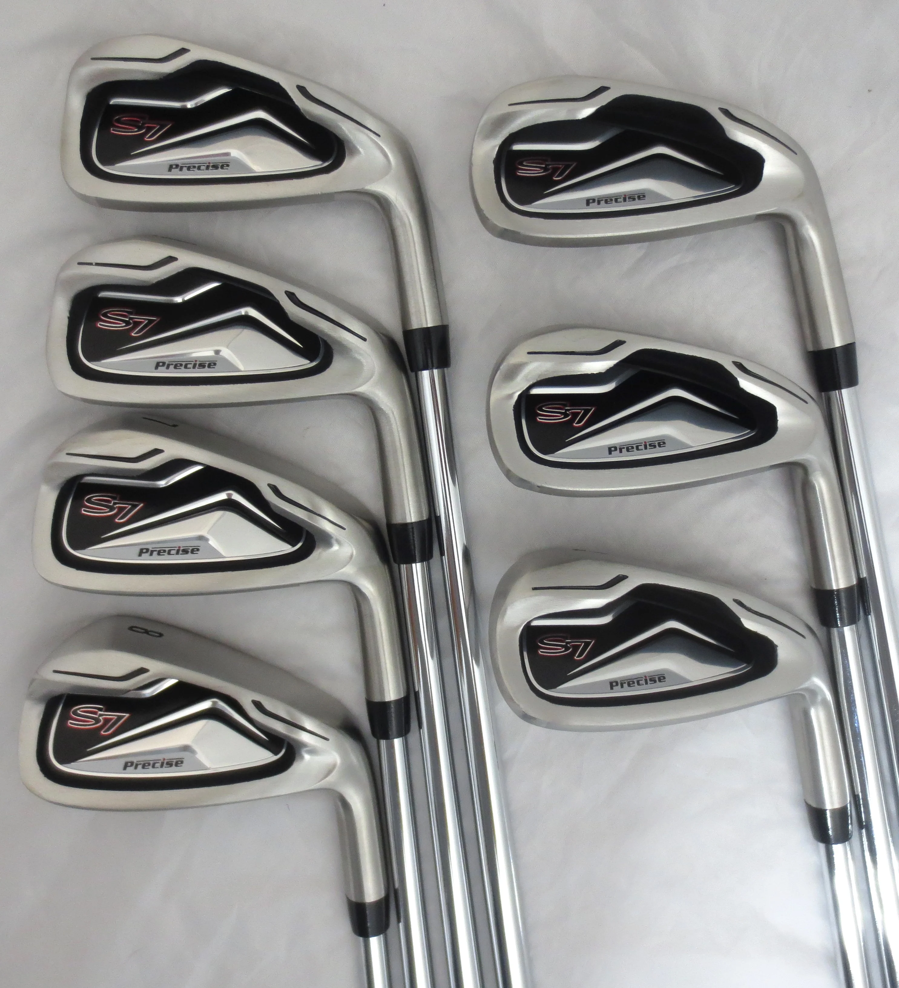2024 Mens S7 Golf Set Driver, 3 & 5 Woods, Hybrid, Irons, Sand Wedge, Putter and Bag 12 Clubs Complete Right Handed Stiff Flex