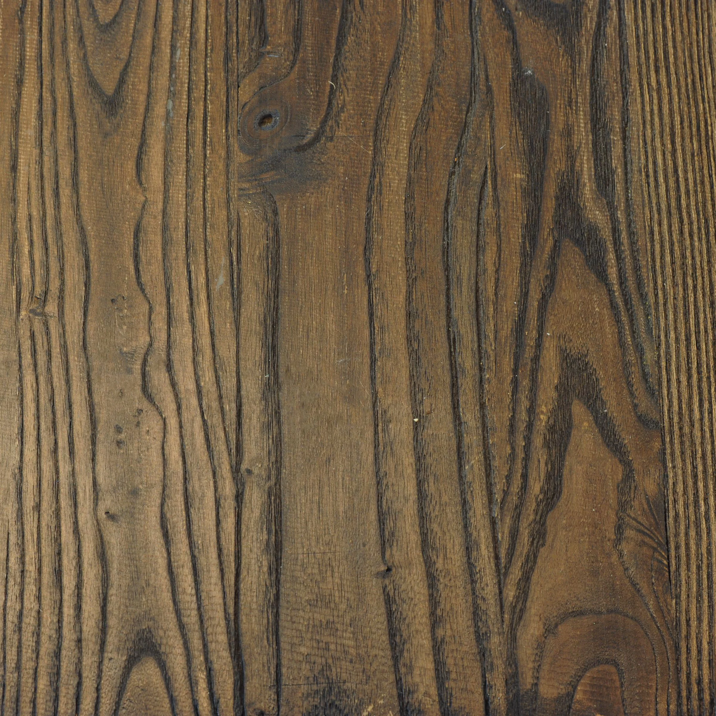 AmeriHome Loft Rustic Gunmetal Metal Dining Table with Wood Rectangle Top, Seating Capacity of 4