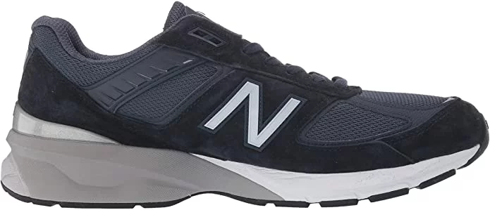 New Balance M990NV5: Men's 990NV5 Navy/Silver Sneaker (11 2E US Men, Black/Silver)