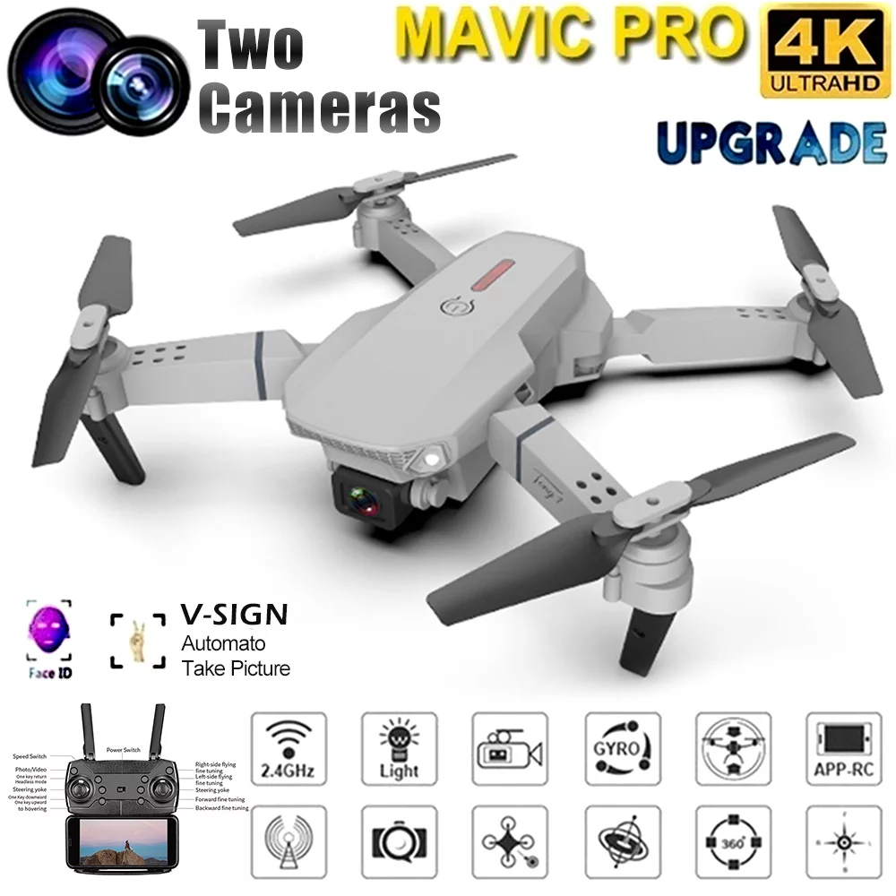 Willkey Quadcopter Drone With 4K Dual Cameras Live Video Wifi Fpv Quadcopter With 120° Wide-Angle 1080P Hd Camera Foldable Drone Drone Battery(Only&nbsp;Battery)