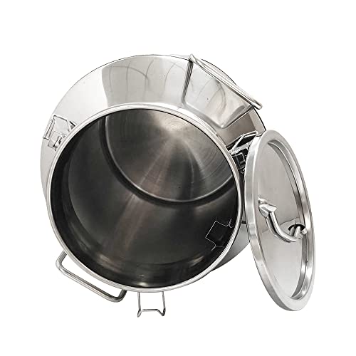 60L/ 16Gallon Stainless Steel Milk Can Wine Milk bucket Wine Pail Bucket Milk Can Tote Jug with Sealed Lid Heavy Duty (60L/ 16Gallon)