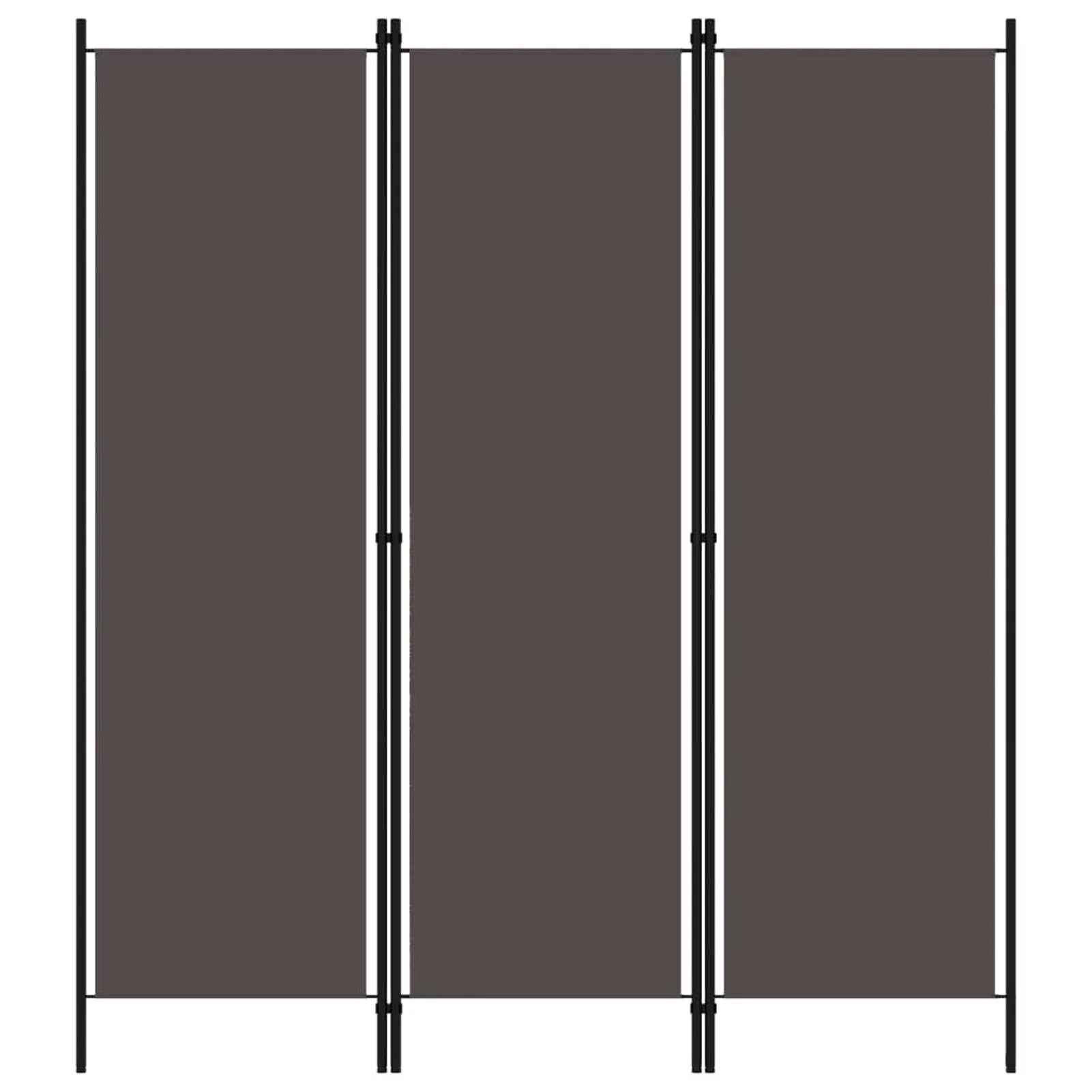 Anself 3 Panel Folding Room Divider Fabric Freestanding Room Partition Panel Screen Iron Frame for Bedroom, Bathroom, Living Room Home Furniture 59.1 x 70.9 Inches (W x H)