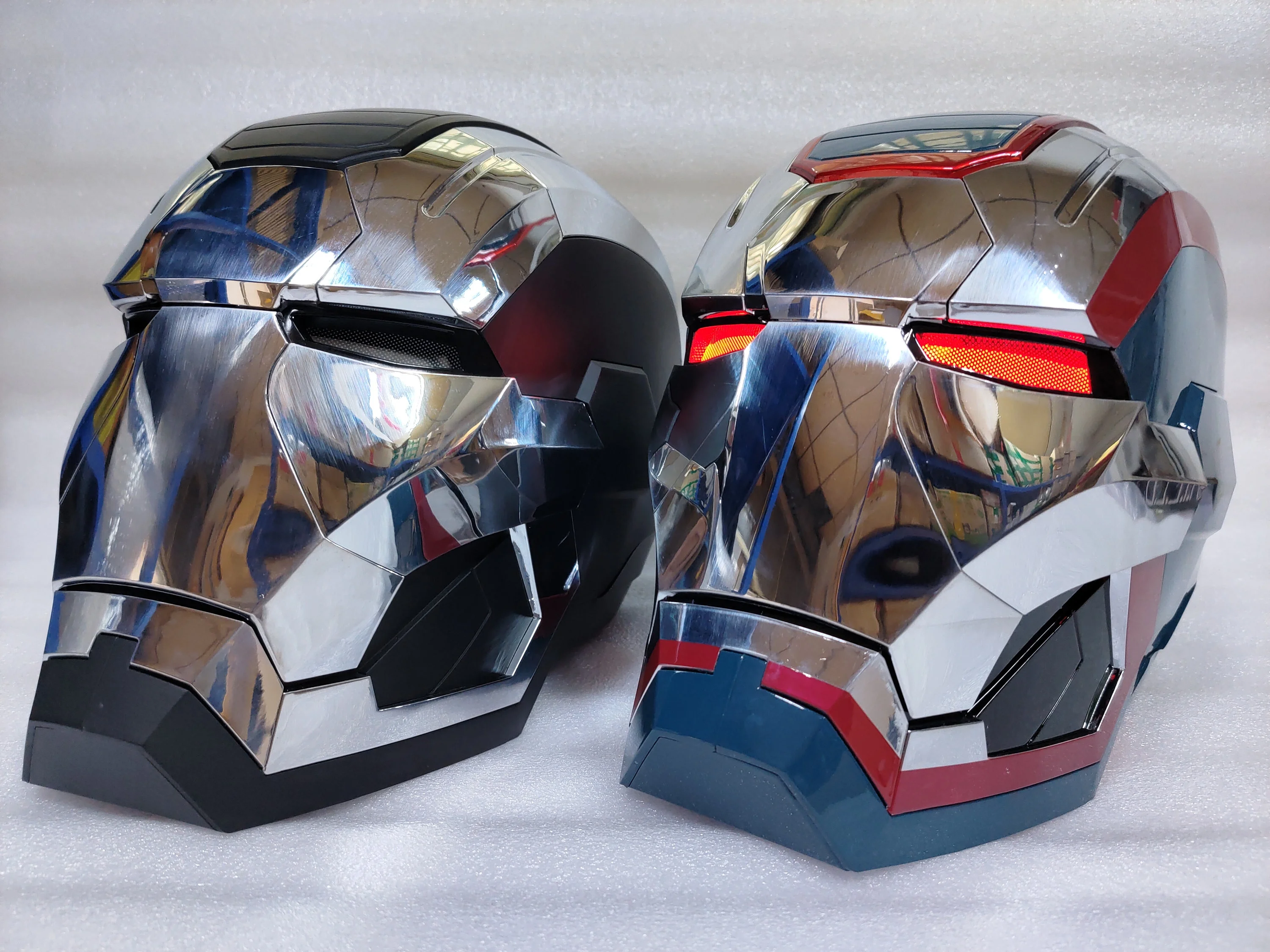 Farontor Iron Man Patriot Helmet War Machine Electronic Mask with Sounds Iron Man 1:1 Wearable collectible