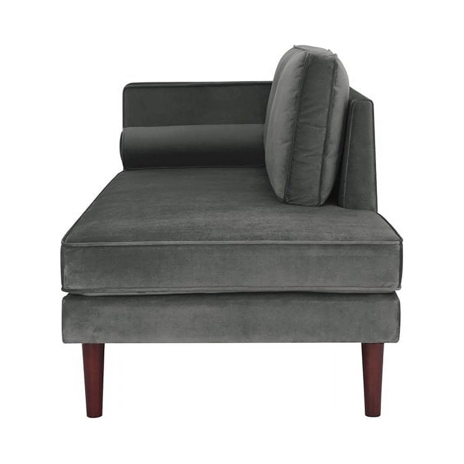 Nico Upholstered Daybed  in Gray Velvet