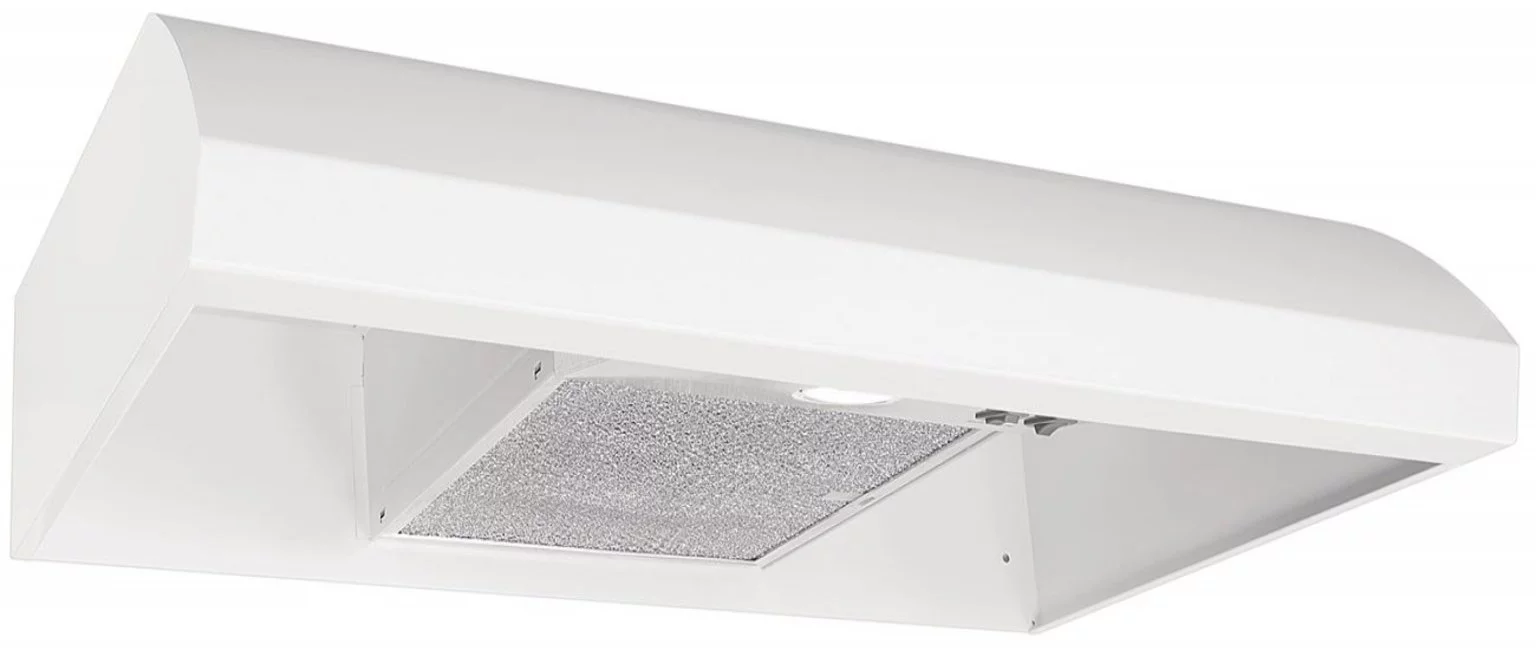 Broan Bxt130 Broan 270 Max Cfm 30-Inch Under-Cabinet 4-Way Convertible Range Hood - White