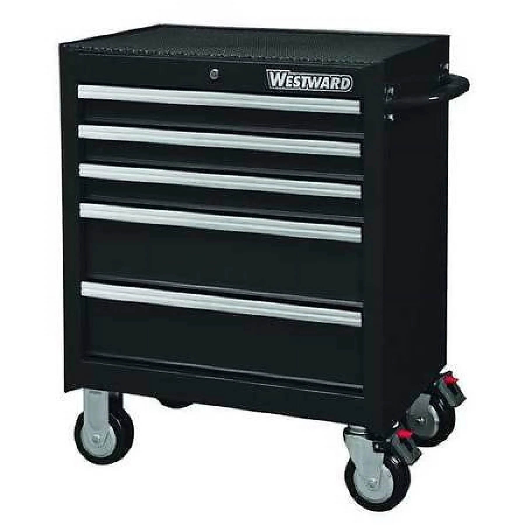 Westward Rolling Tool Cabinet, Black,Heavy Duty 32H895
