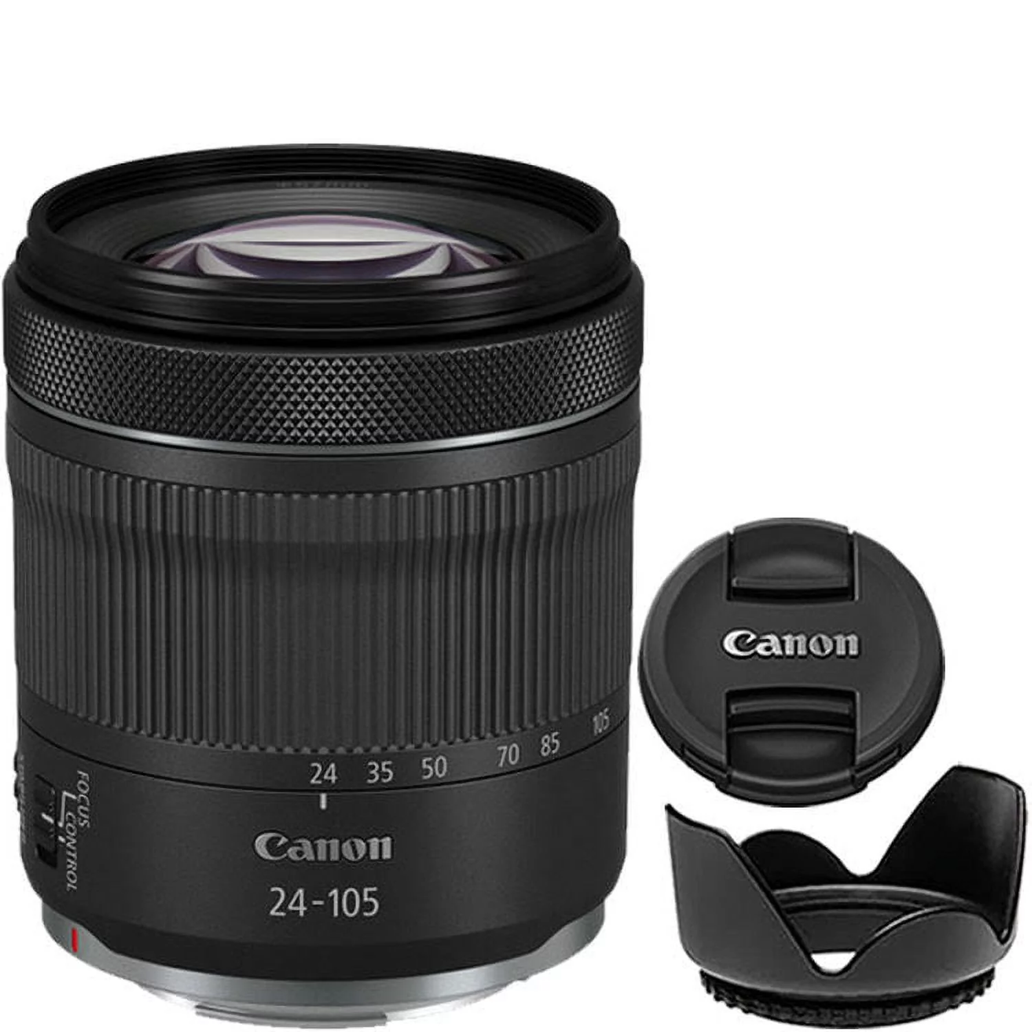 Canon RF 24-105mm f/4-7.1 IS STM Lens + Hood