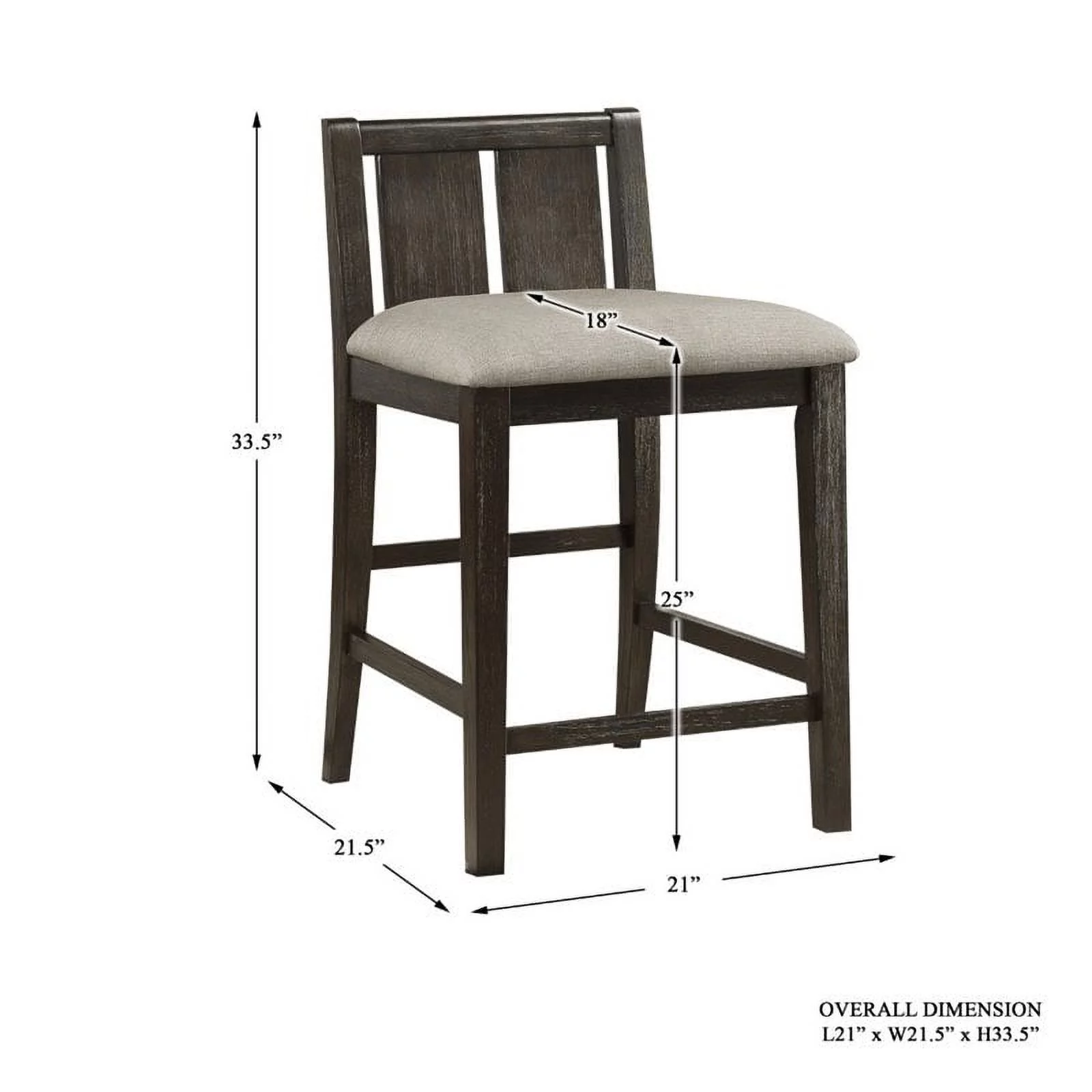 Lexicon Daye 3 Piece Wood Counter Height Dining Set in Dark Cherry