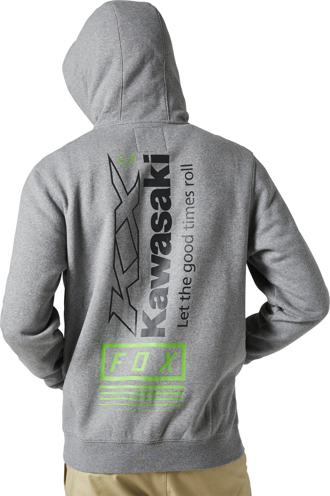 Fox Racing Men's Kawasaki Zip Fleece  HEATHER GRAPHITE