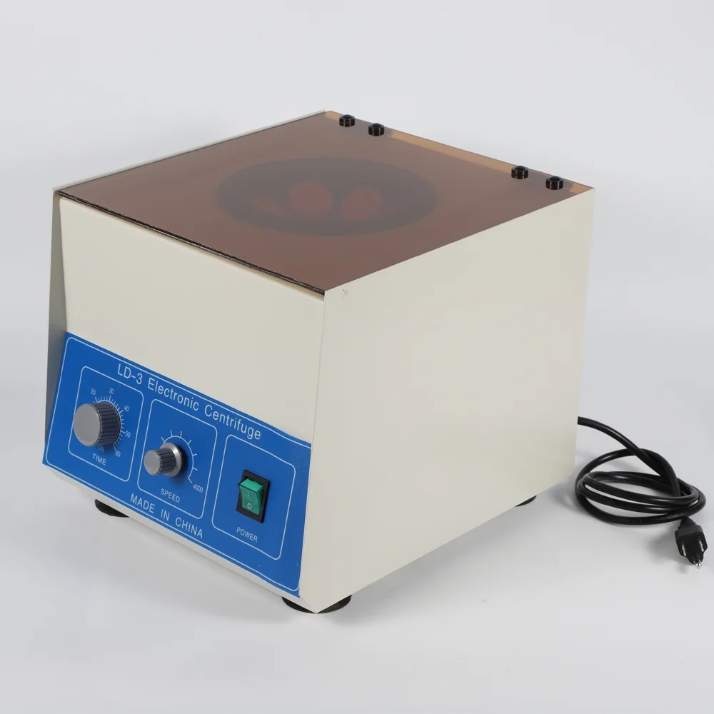 Aiqidi Electric Lab Benchtop Centrifuge, 6*50ml LD-3 Low-Speed 4000rpm Centrifuge Machine w/Timer 0-60min and Speed Control