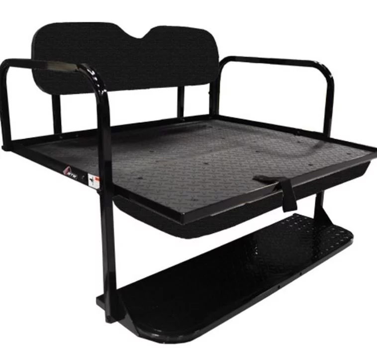 Rear Seat Kit- Black for EZGO TXT Golf Carts 1995+
