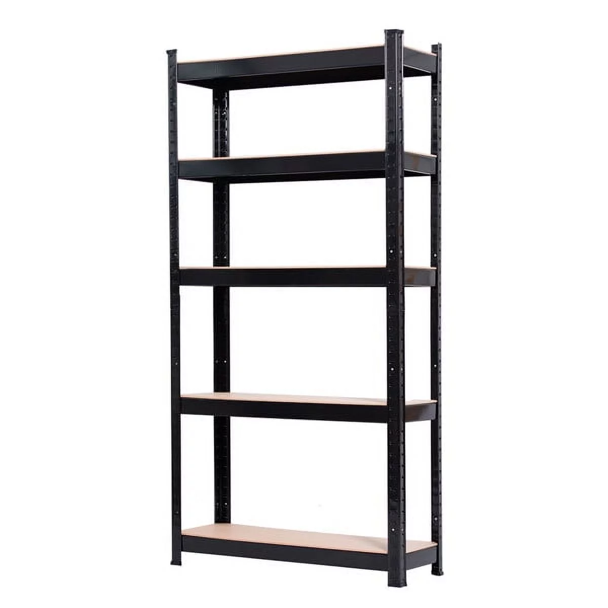 Fithood 5 Tier Heavy Duty Metal Shelving Rack Unit Garage Storage Shelf Black UK