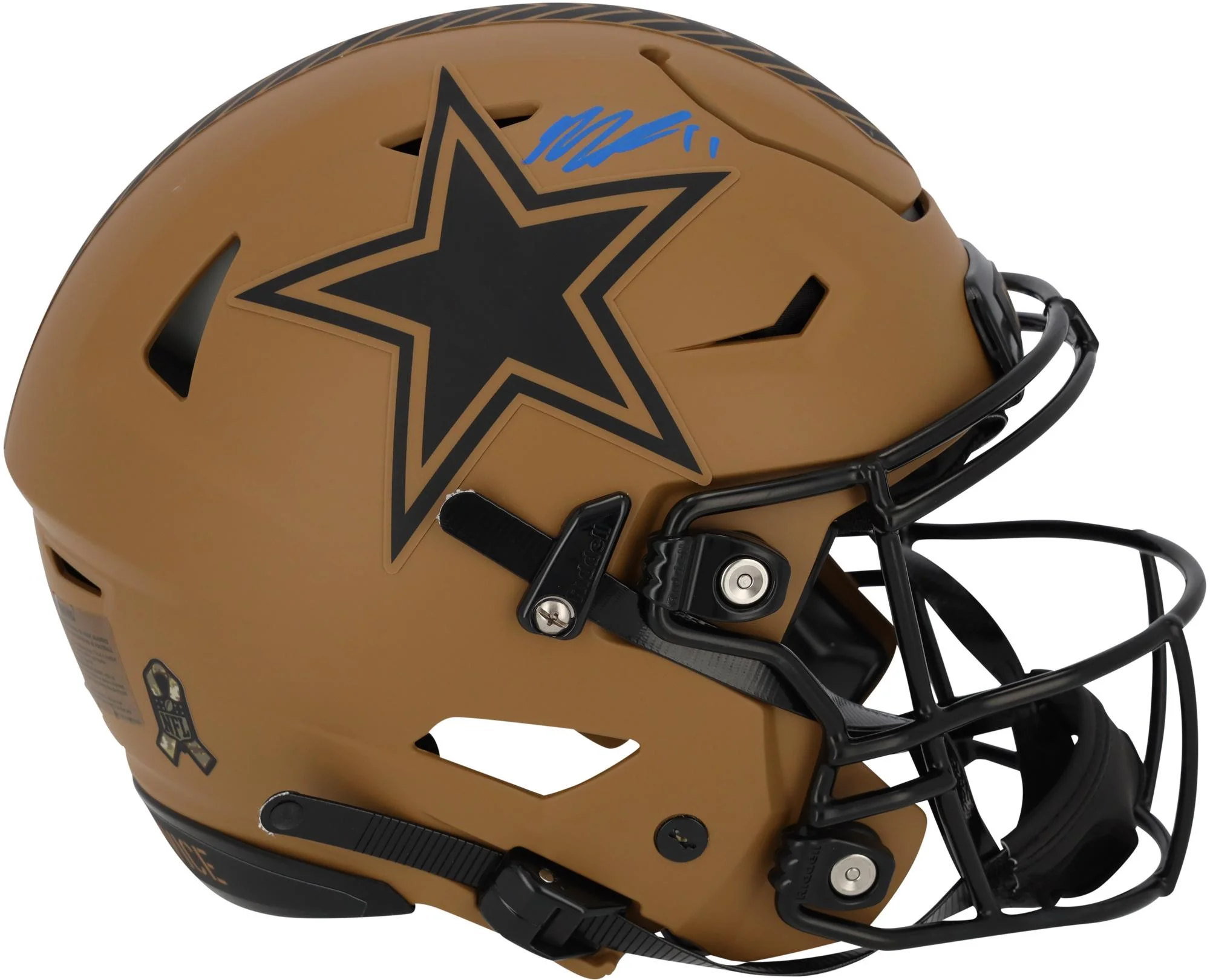 Micah Parsons Dallas Cowboys Autographed Riddell 2023 Salute to Service Speed Flex Authentic Helmet - Fanatics Authentic Certified