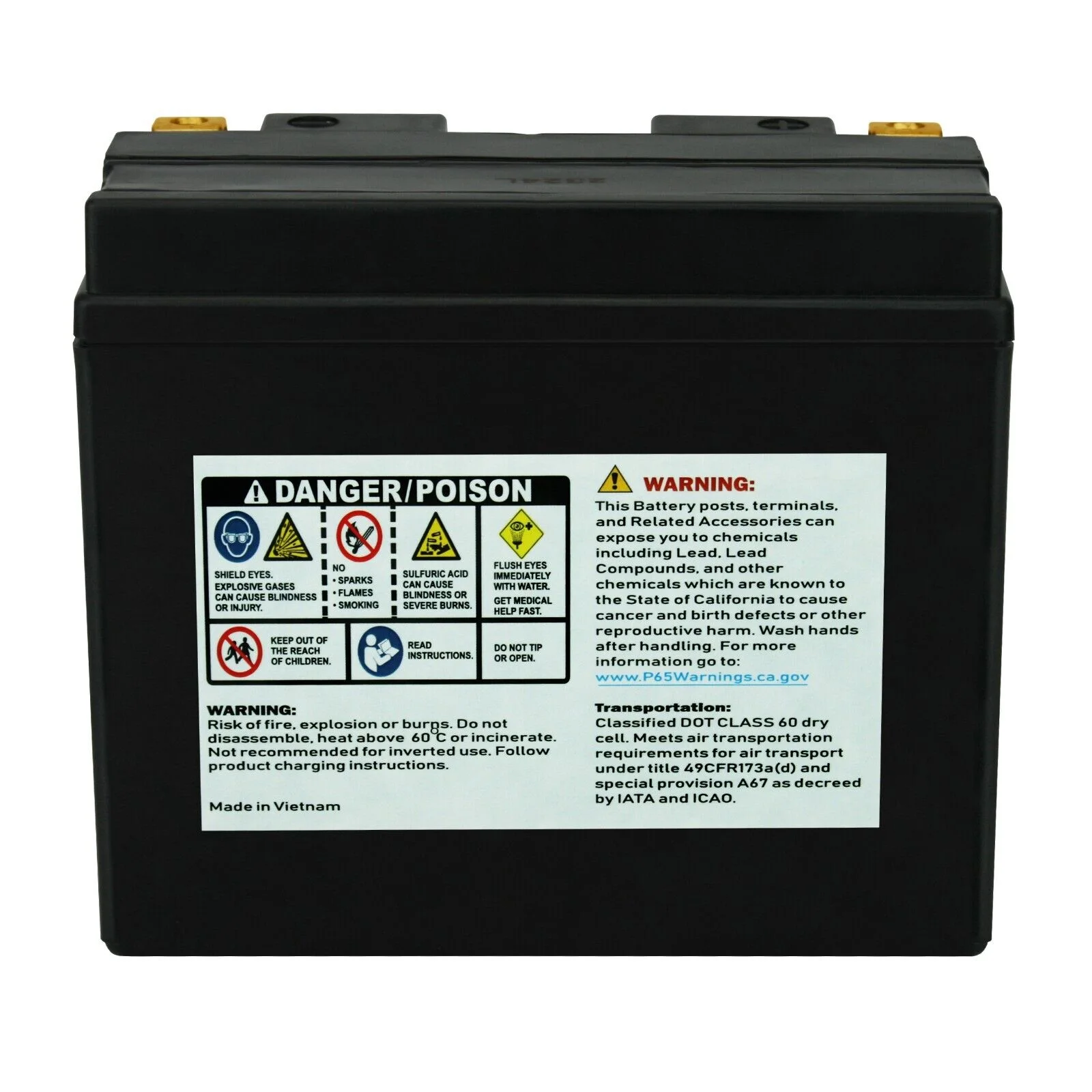 PowerStar® YT12-B4 Sealed Battery Ducati ST2 01-03 Monster 900 ST4 Monster S4 81