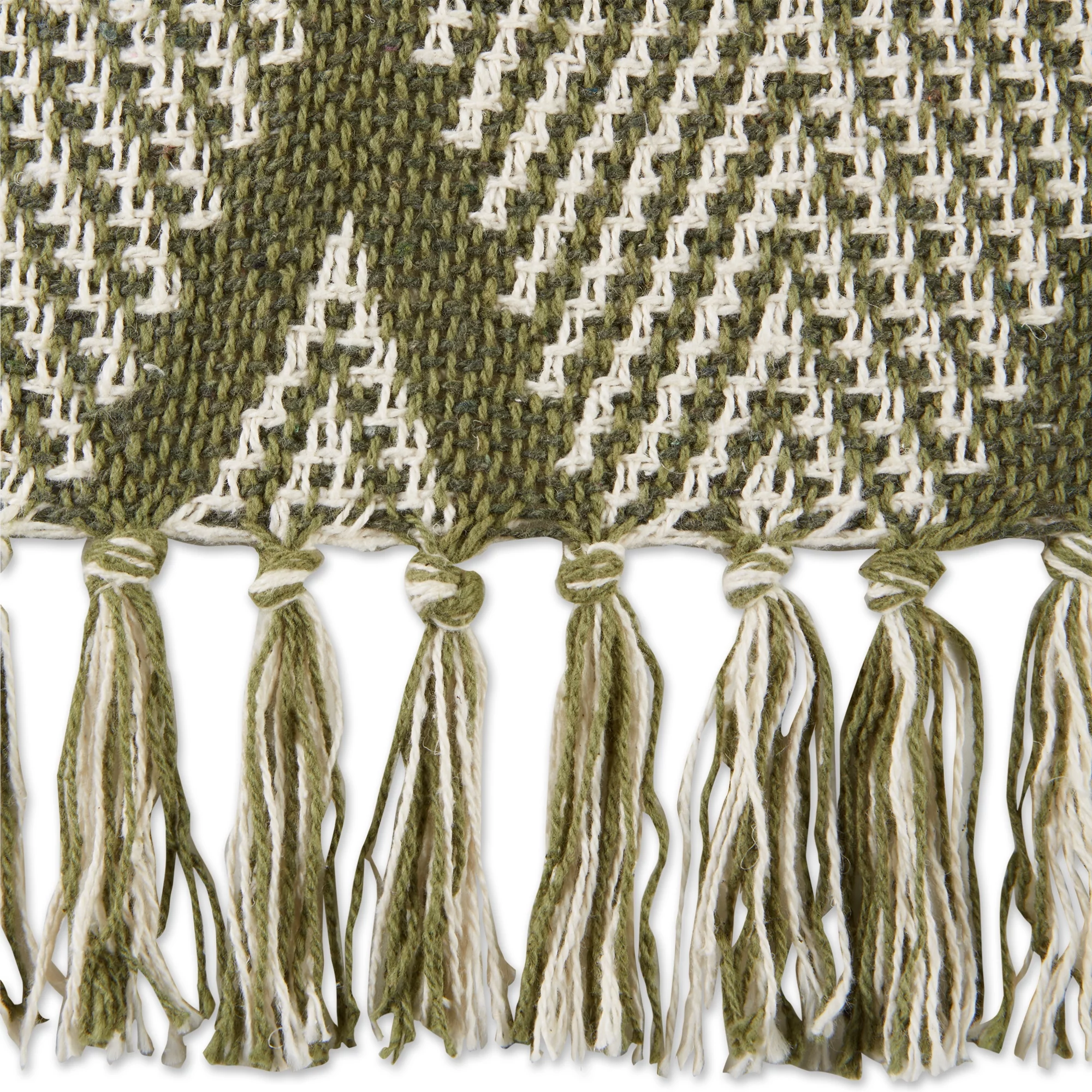 DII Olive Green Tone Multi Diamond 100-percent Cotton Throw 50x60 inches
