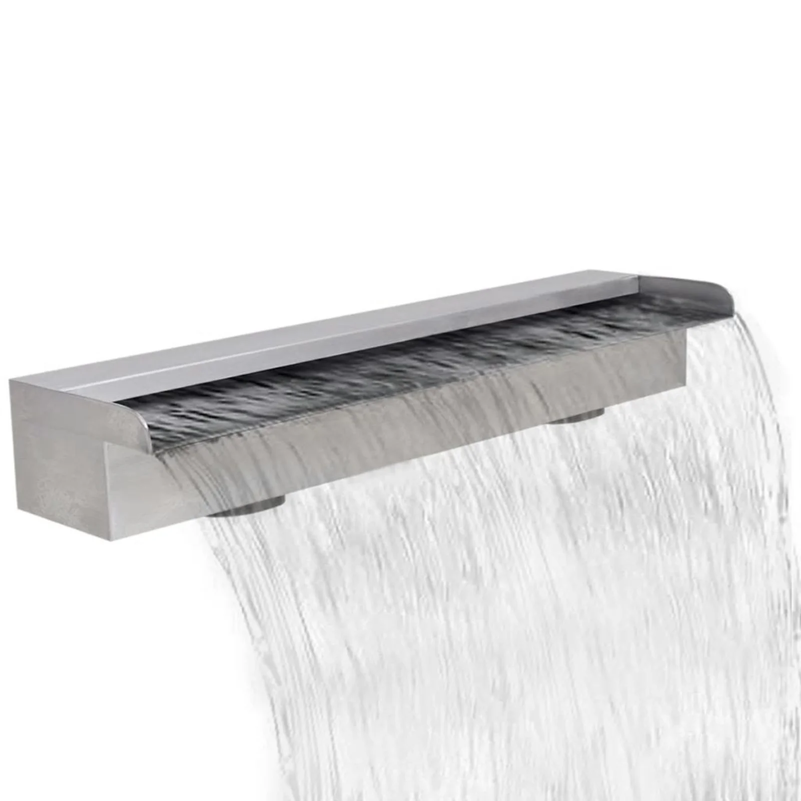 OWSOO Rectangular Waterfall Pool Fountain Stainless Steel 23.6