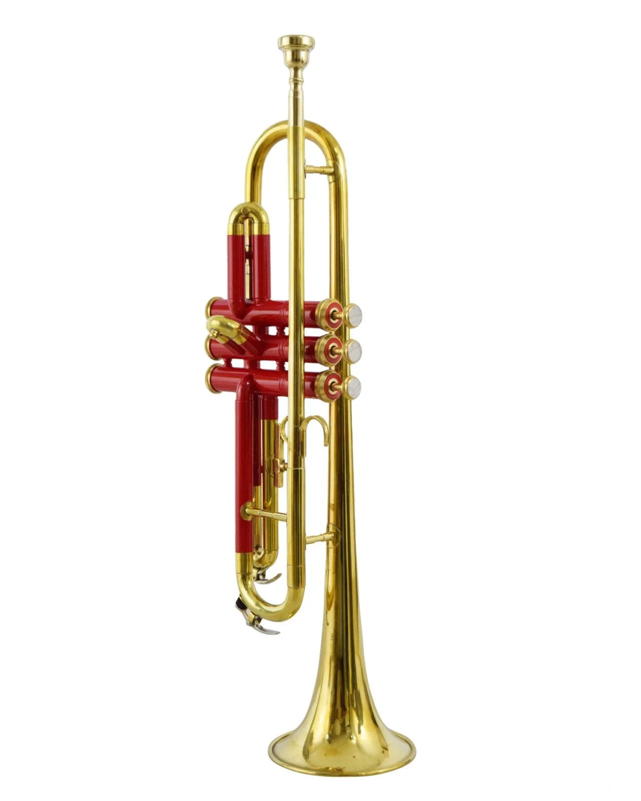 Trumpet Red And Brass Finish Bb Pitch With Hard Case Bag And Mouthpiece