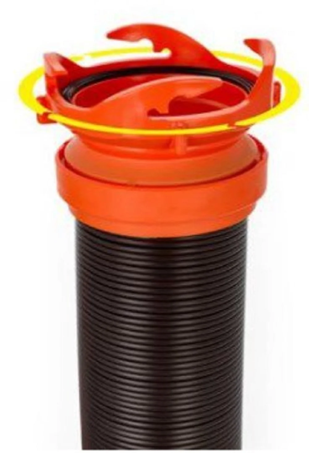 Camco 39761 RhinoFlex Sewer Hose Kit 15ft w/ Swivel Fitting 4-in-1 Elbow Adapter