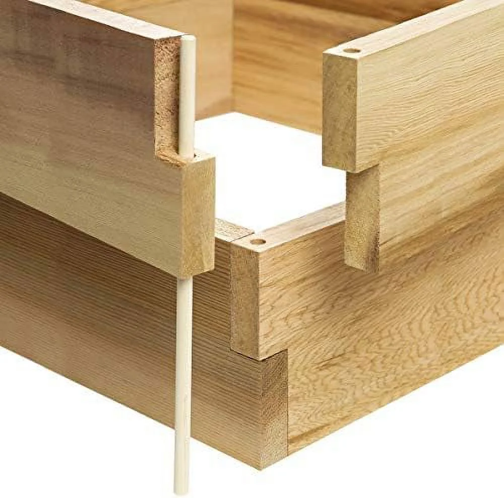 HYHBIBOOM RG24-2 2-ft x 2-ft 2-Tier Cedar Raised Garden Box