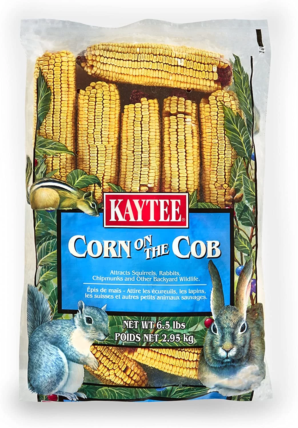 Kaytee Corn on the Cob, Squirrel and Critter Feed, 6.5 lb. Bag, Dry, 1 Pack