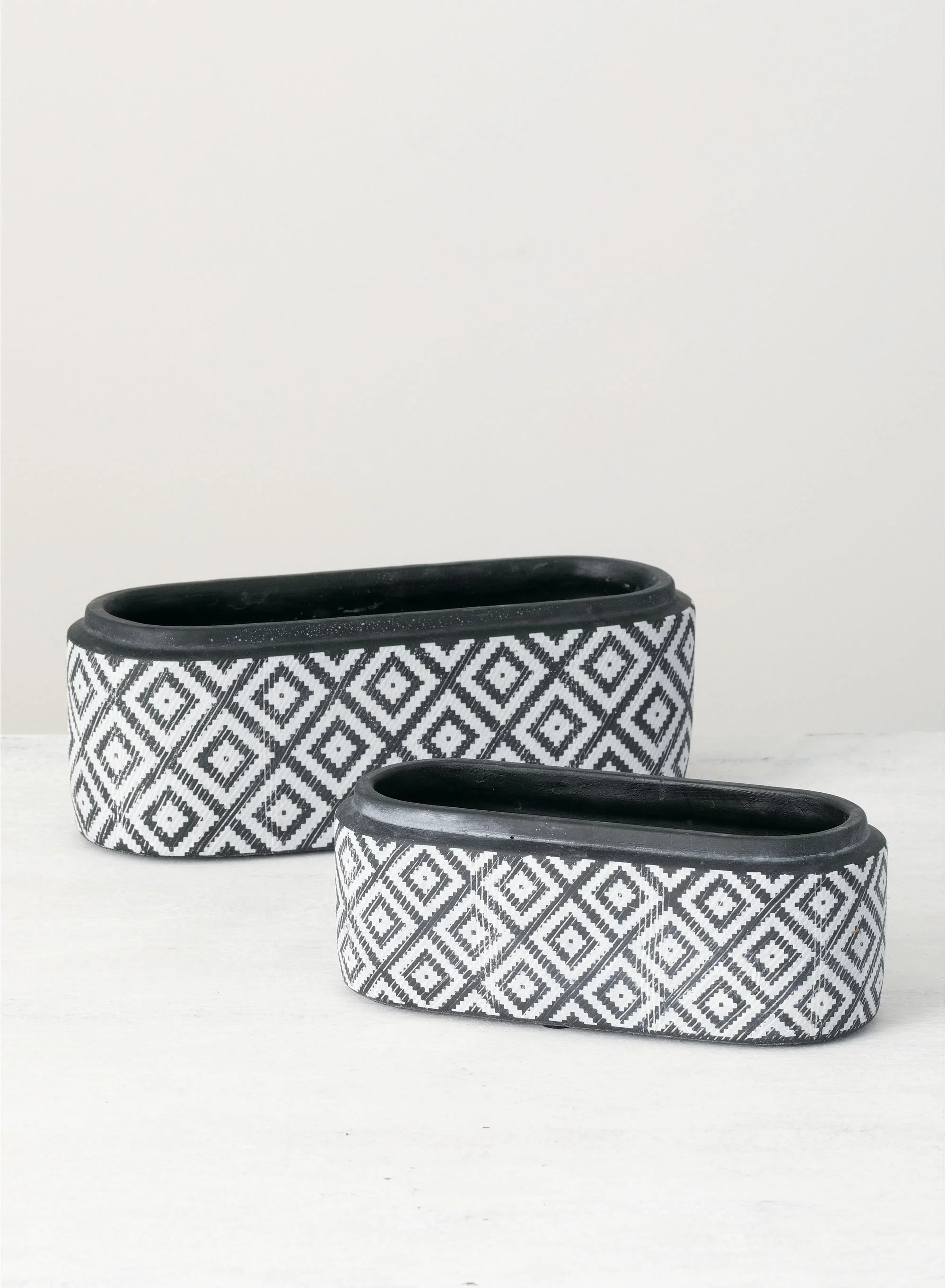 Sullivans Set of 2 Oval Planters 4