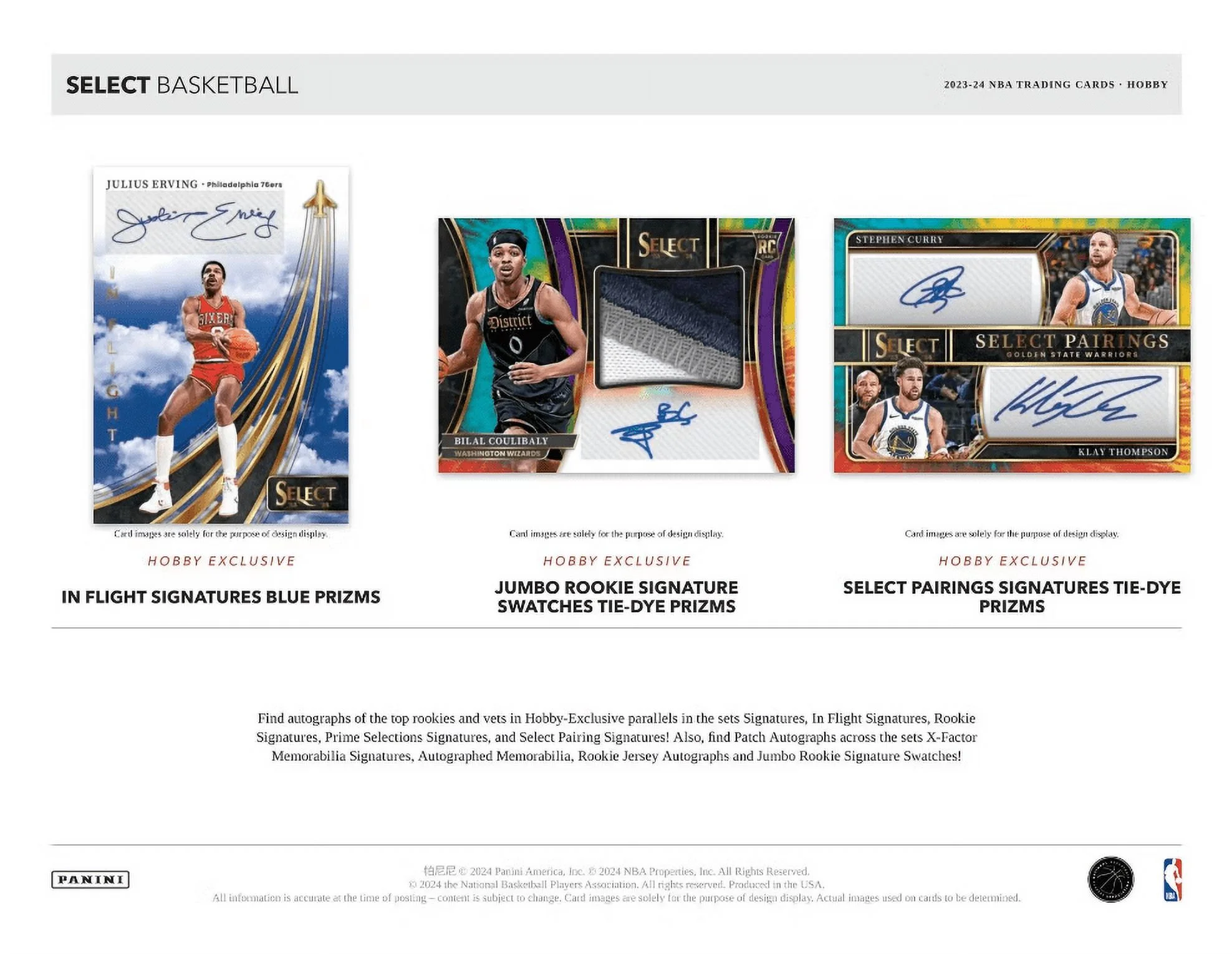 2023-24 Panini NBA Select Basketball Hobby Box
