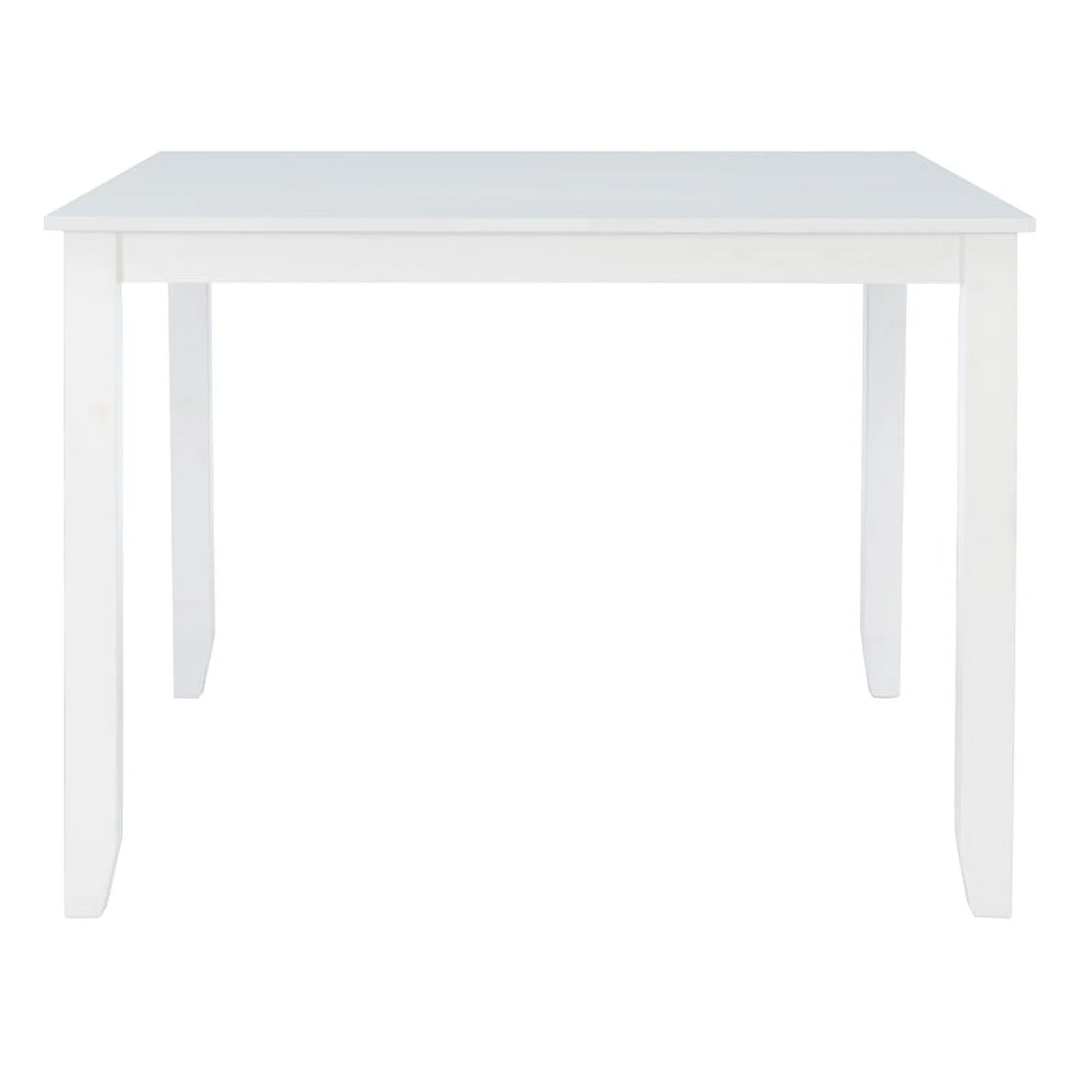 Pemberly Row Wood Casual Square Counter Height Dining Table Seats 4 in White